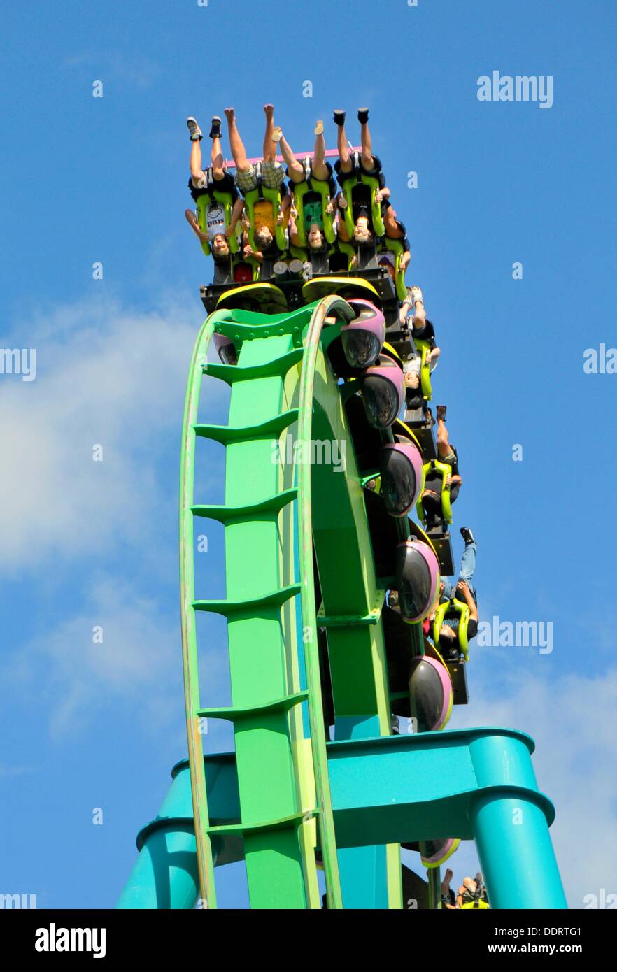 Raptor Ride Cedar Point Amusement Park Sandusky Ohio Stock Photo Alamy