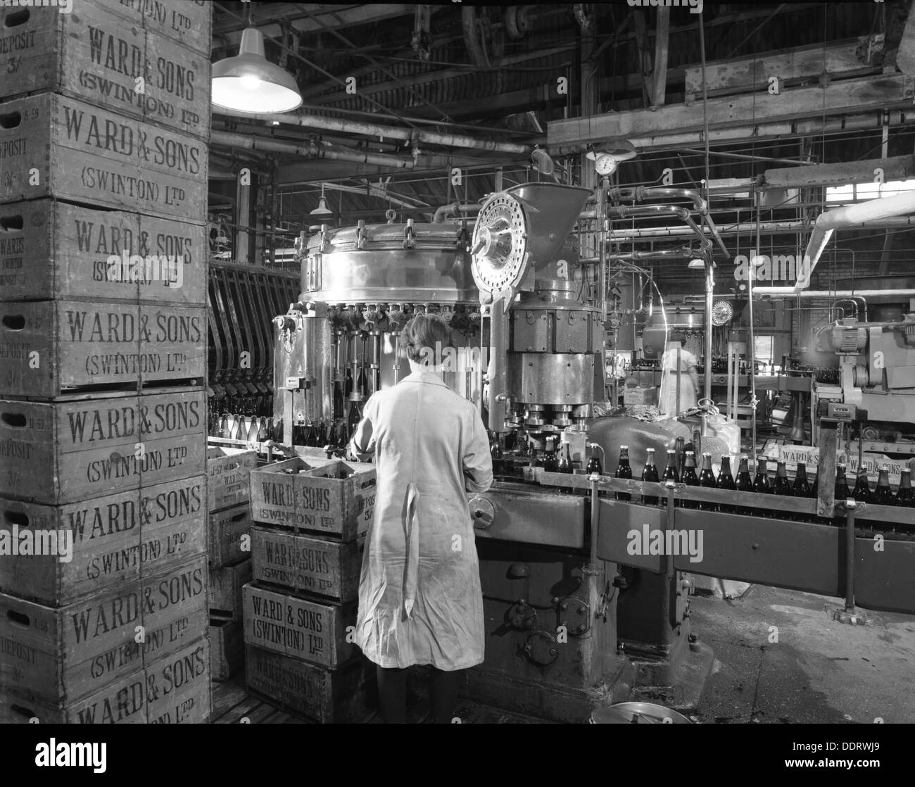Ward & Sons soft drink bottling plant, Swinton, South Yorkshire, 1960