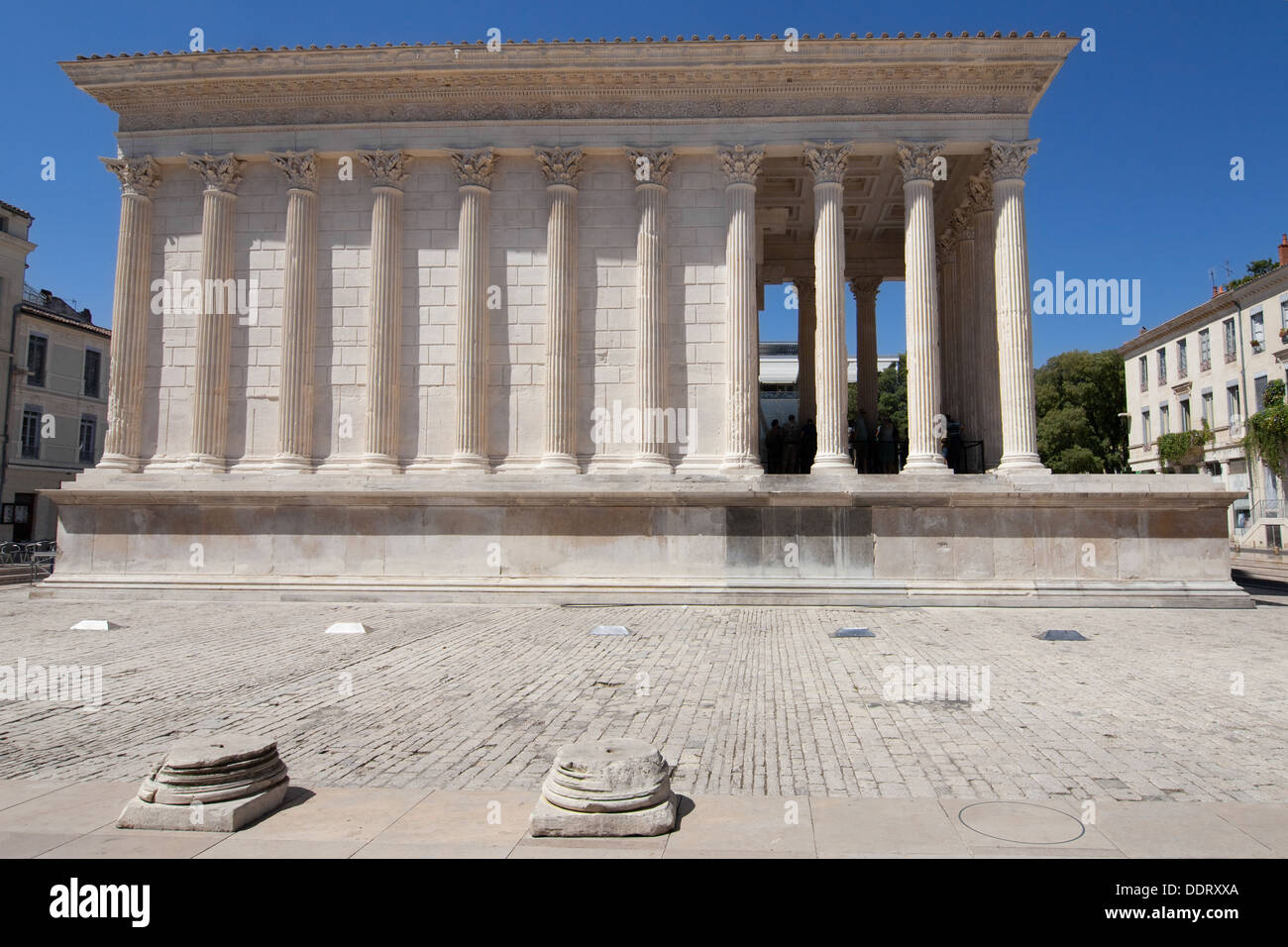 Maison Carree in Nimes, France. Stock Photo