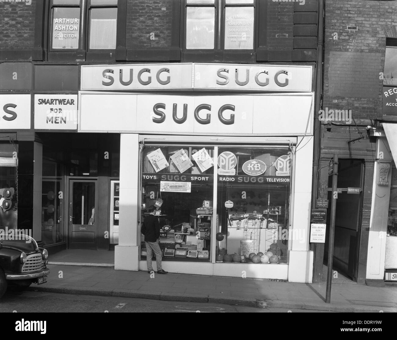 Sugg's, Castle Street branch, Sheffield, South Yorkshire, 1963. Artist