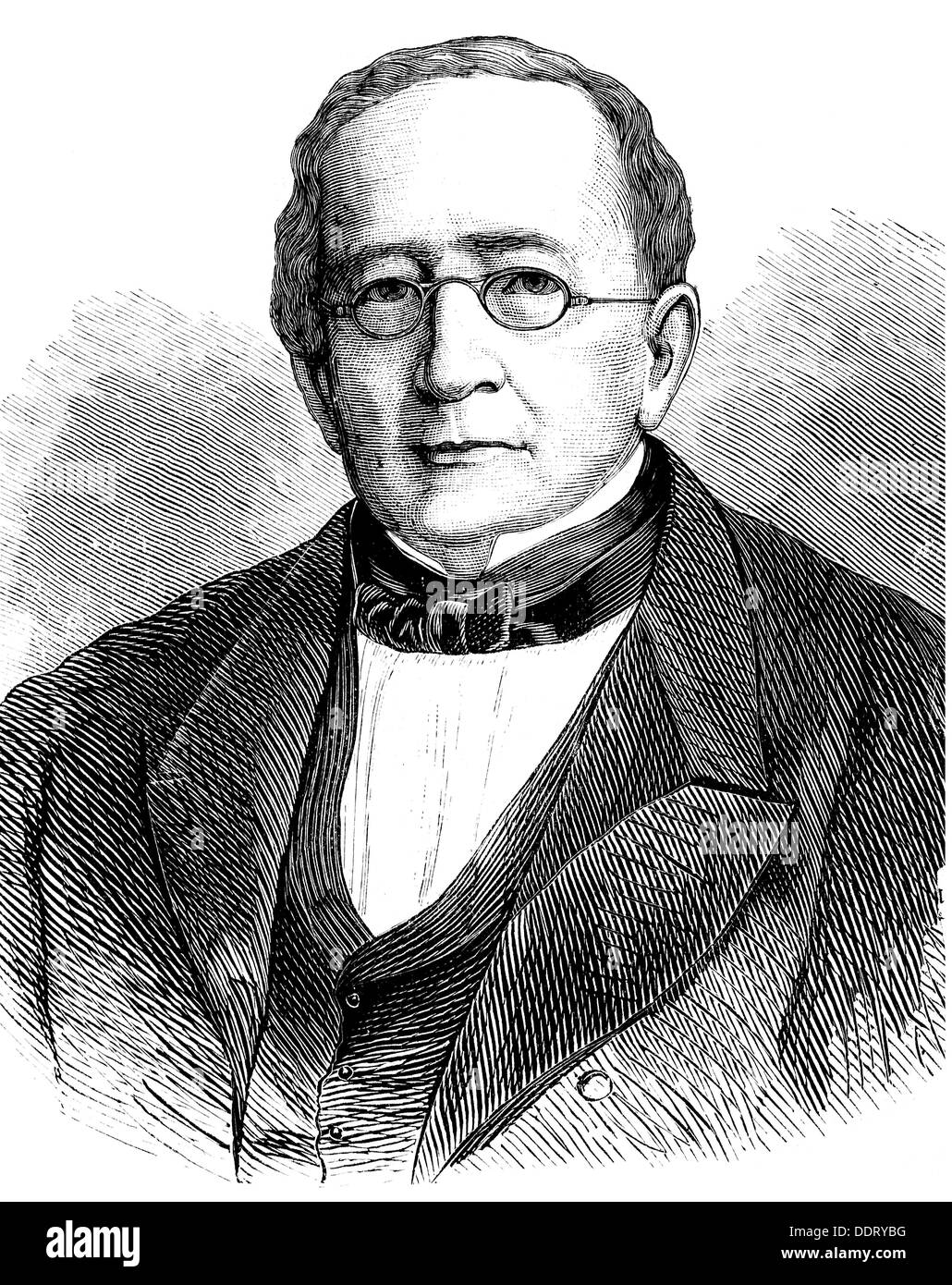 Gorchakov, Alexander Mikhailovich, 15.7.1798 - 11.3.1883, Russian diplomat and politician, Foreign Minister 1856 - 1882, Chancellor 1863 - 1882, portrait, wood engraving, 19th century, Stock Photo