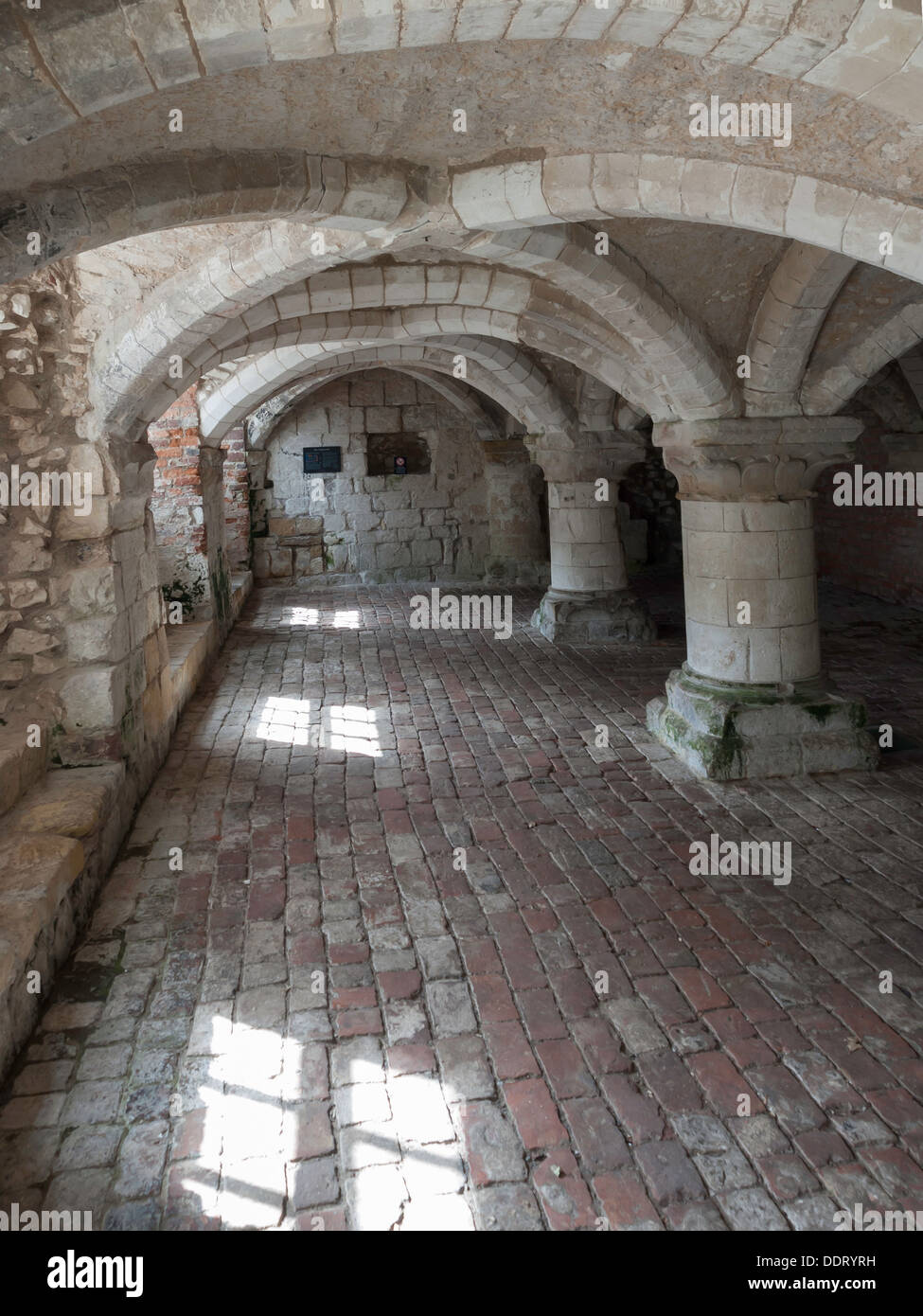 Burton Agnes Manor House 15th Century undercroft Stock Photo Alamy