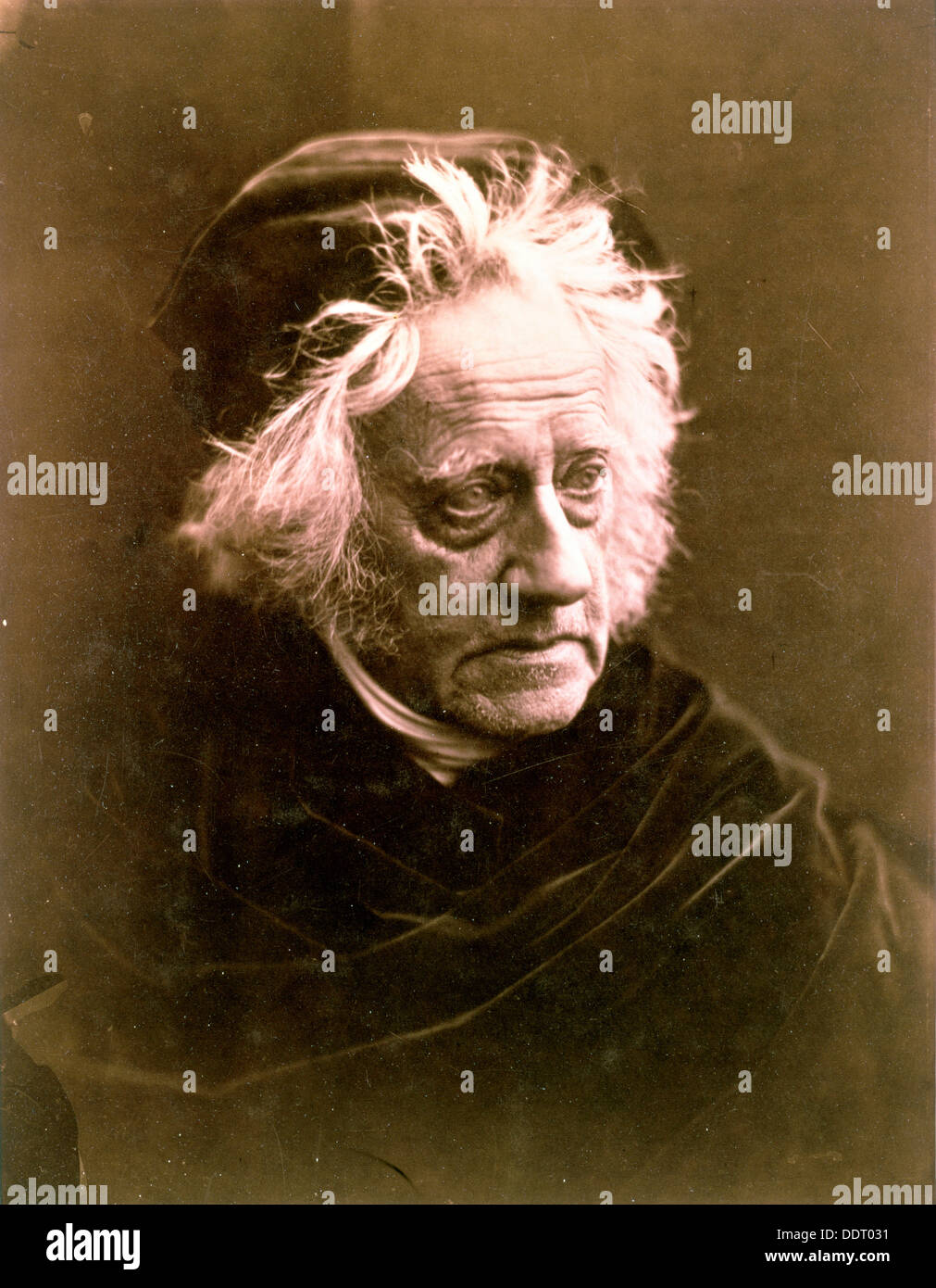Sir John Frederick William Herschel, British astronomer, 1867. Artist: Julia Margaret Cameron Stock Photo