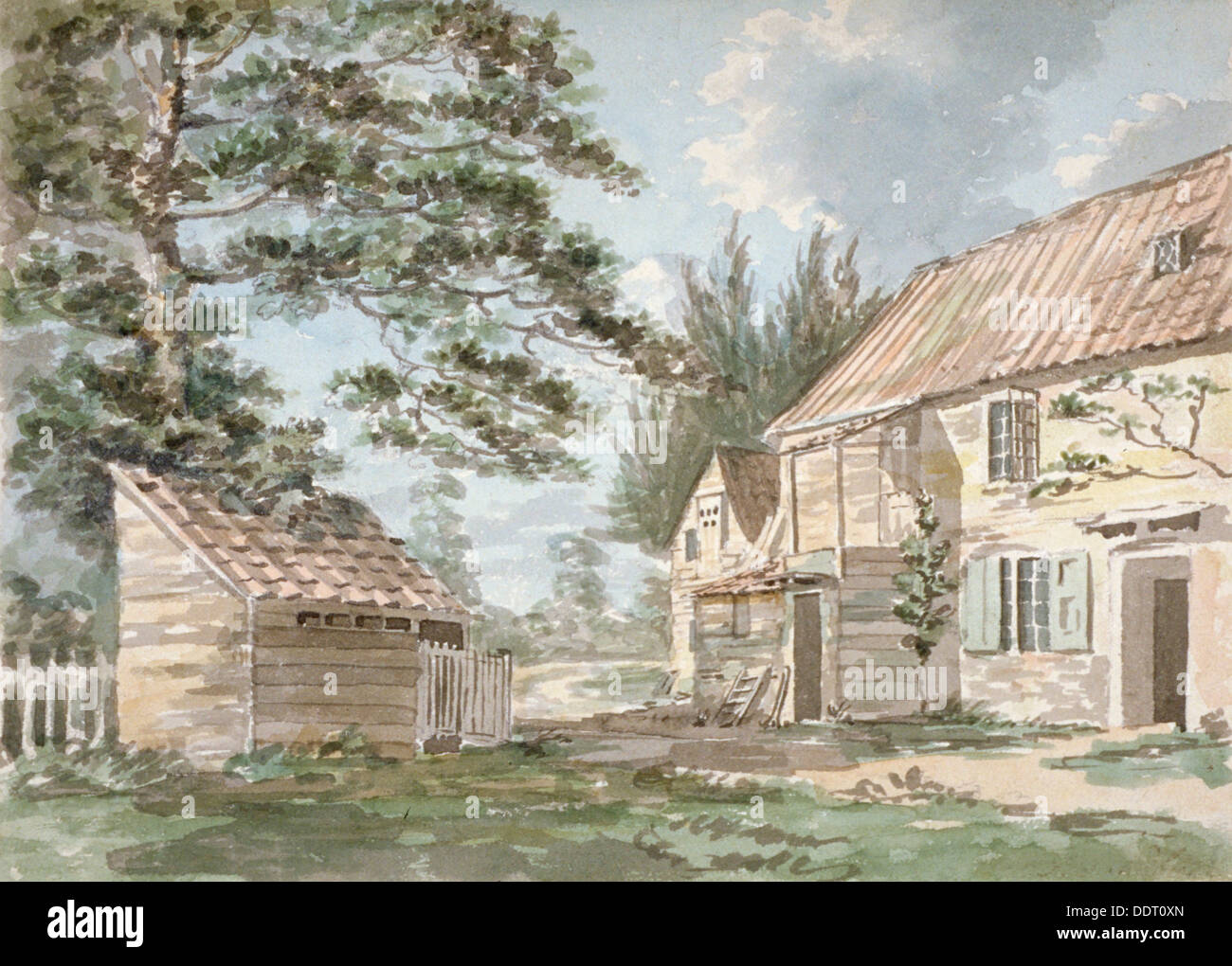 Overshot mill near Greenford, Middlesex, 1797. Artist Shepherd