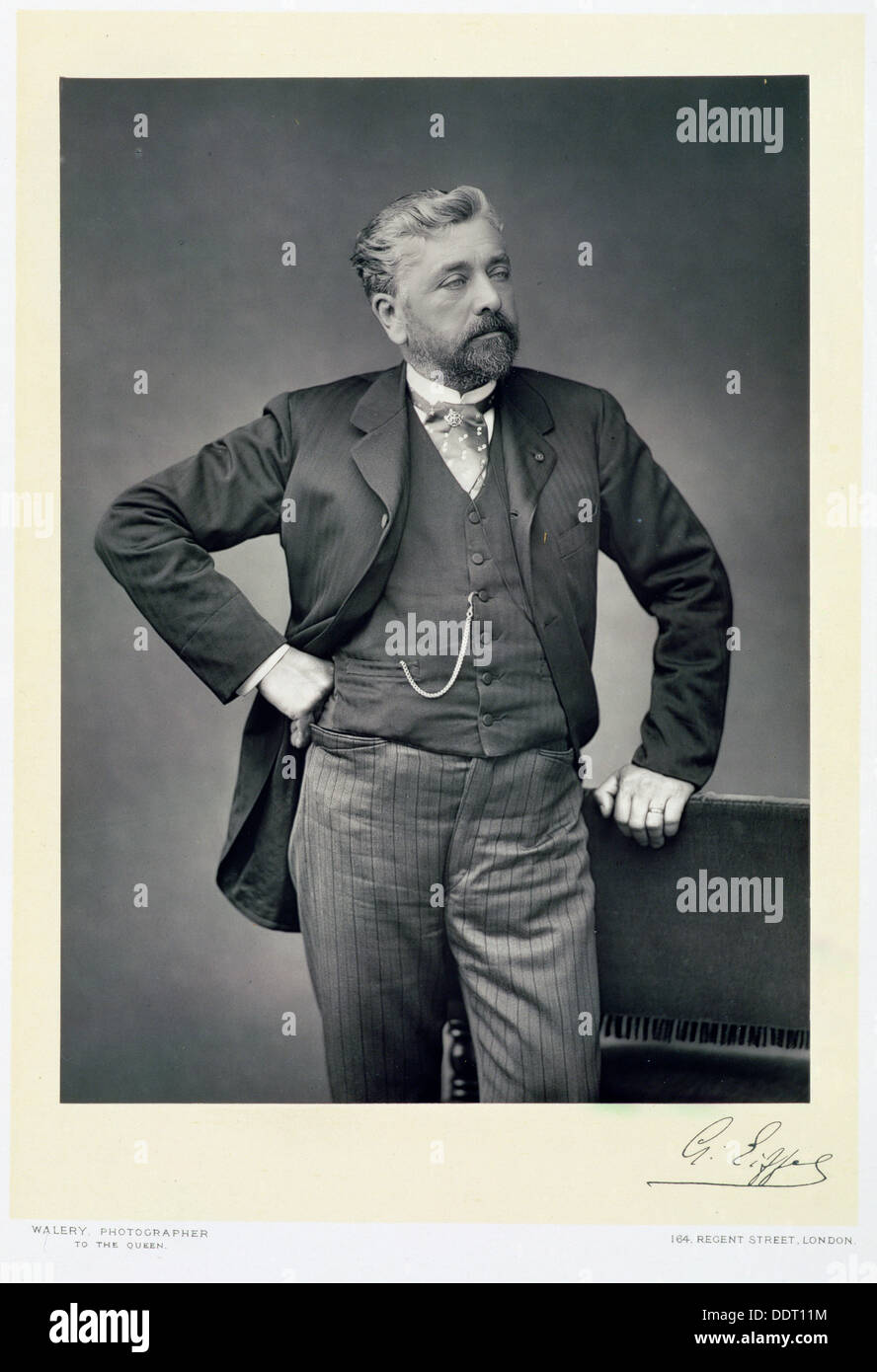 Alexandre Gustave Eiffel, French engineer, late 19th century. Artist: Walery Stock Photo