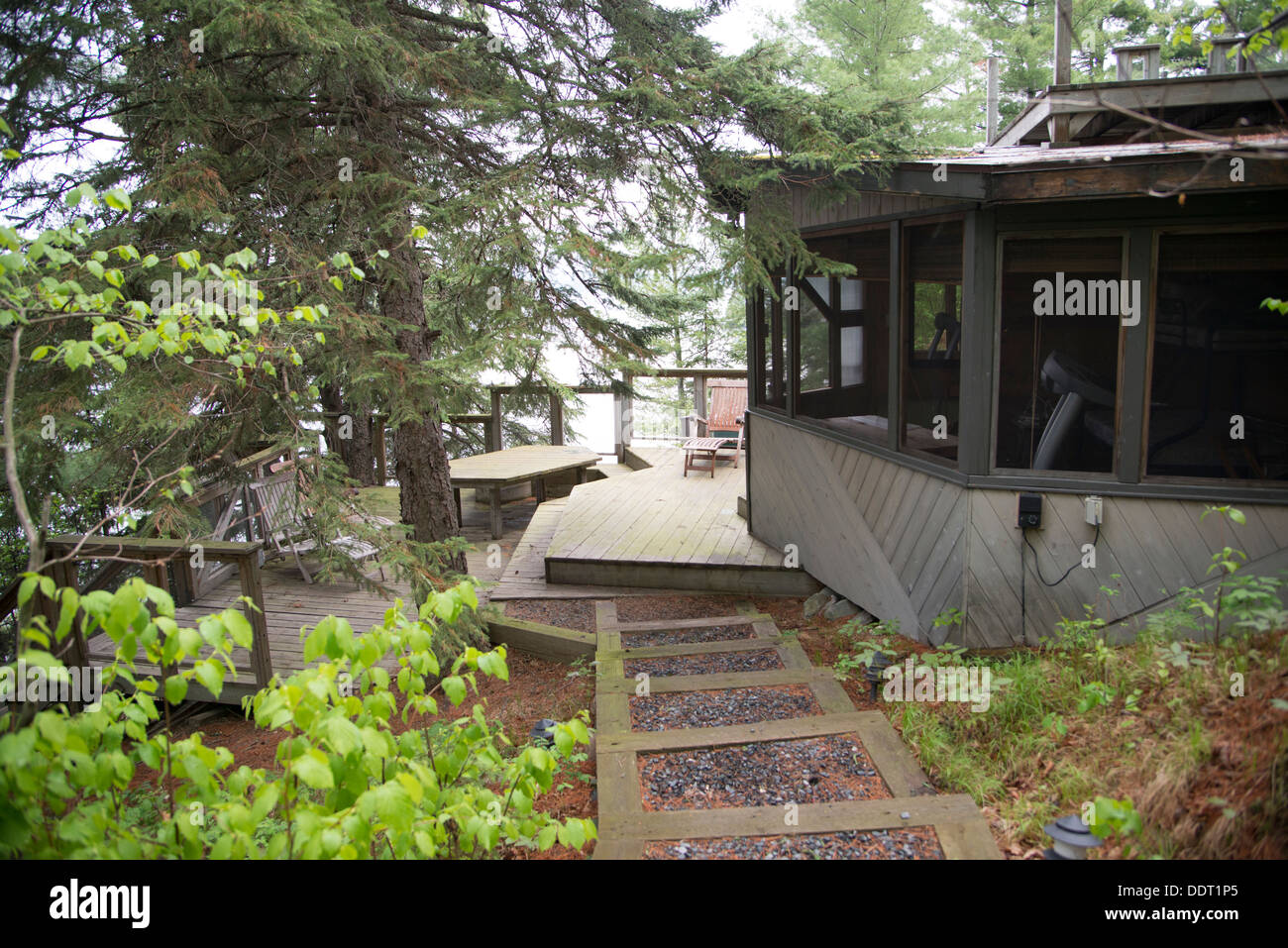 Cabin at Lake of The Woods, Keewatin, Ontario, Canada Stock Photo Alamy