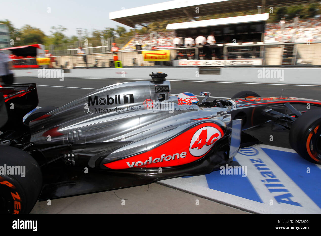 Monza, Italy. 06th Sep, 2013. Motorsports: FIA Formula One World Championship 2013, Grand Prix of Italy, #5 Jenson Button (GBR, Vodafone McLaren Mercedes), Credit:  dpa picture alliance/Alamy Live News Stock Photo