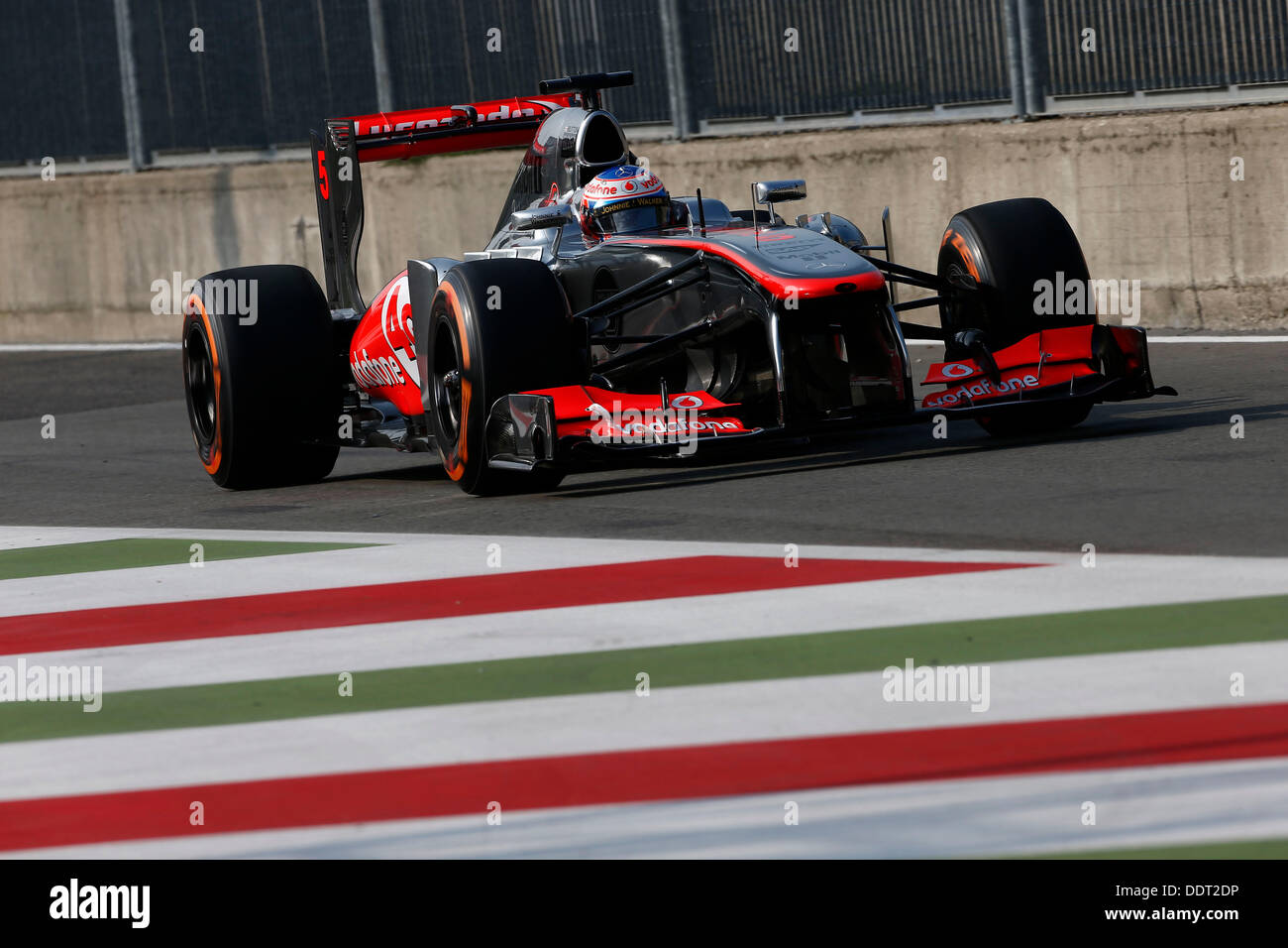 Monza, Italy. 06th Sep, 2013. Motorsports: FIA Formula One World Championship 2013, Grand Prix of Italy, #5 Jenson Button (GBR, Vodafone McLaren Mercedes), Credit:  dpa picture alliance/Alamy Live News Stock Photo