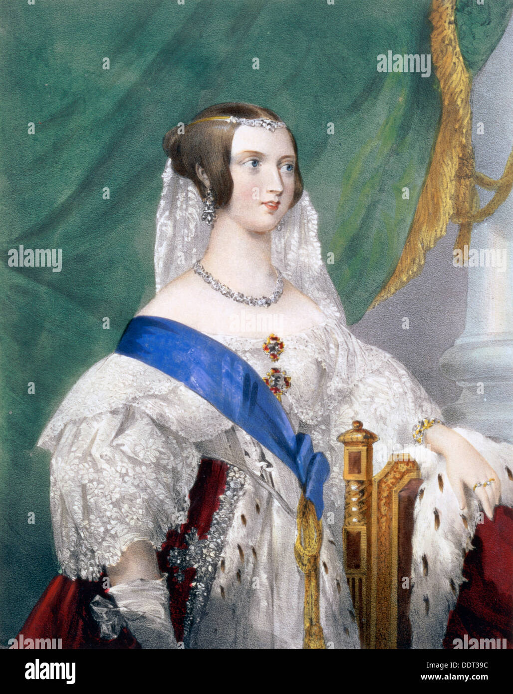 Queen Victoria, 19th century.  Artist: John Henry Lynch Stock Photo