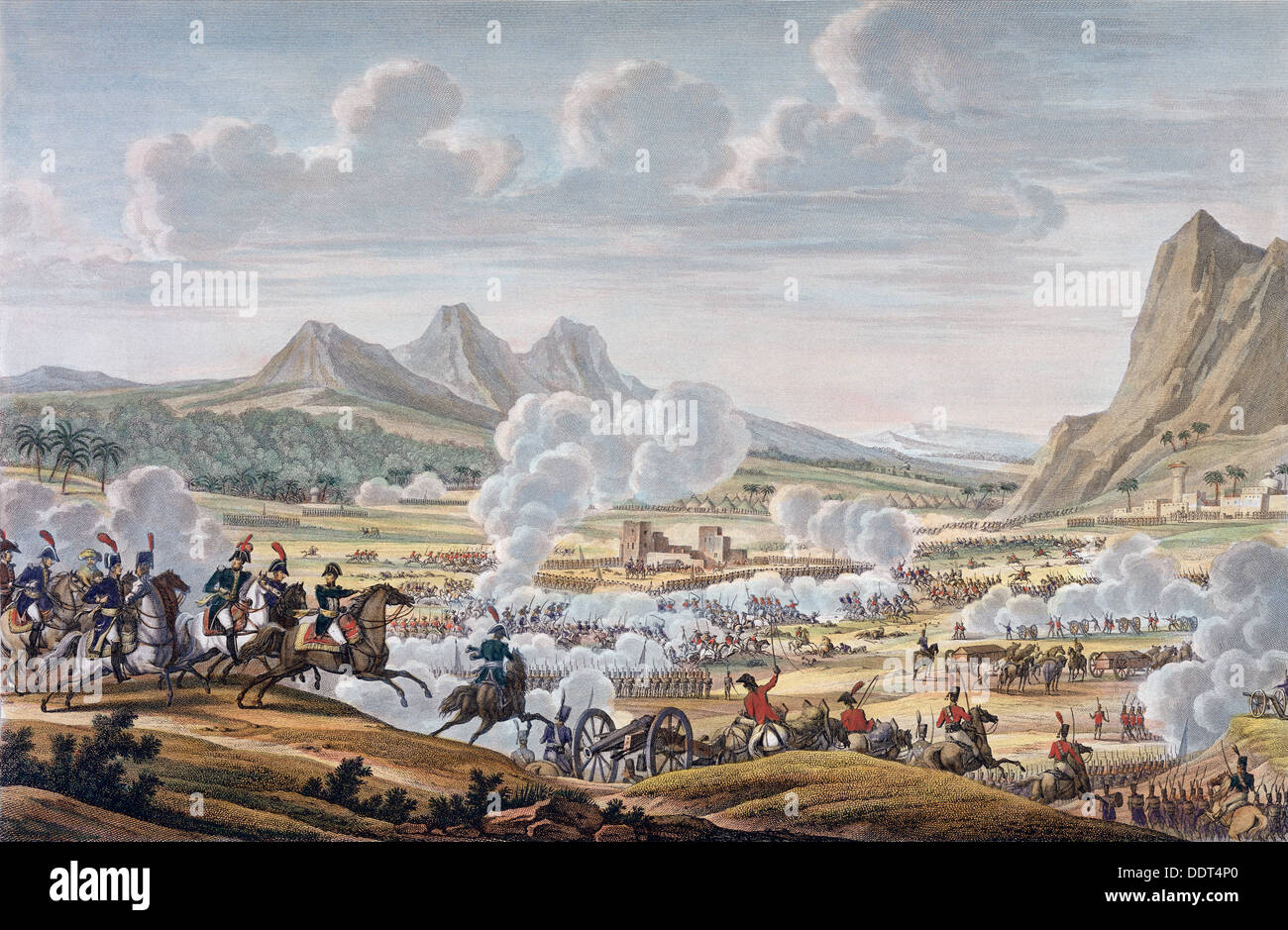 The Battle of Mount Tabor, 27 Ventose, Year 7 (17 February 1799).  Artist: Louis Francois Couche Stock Photo