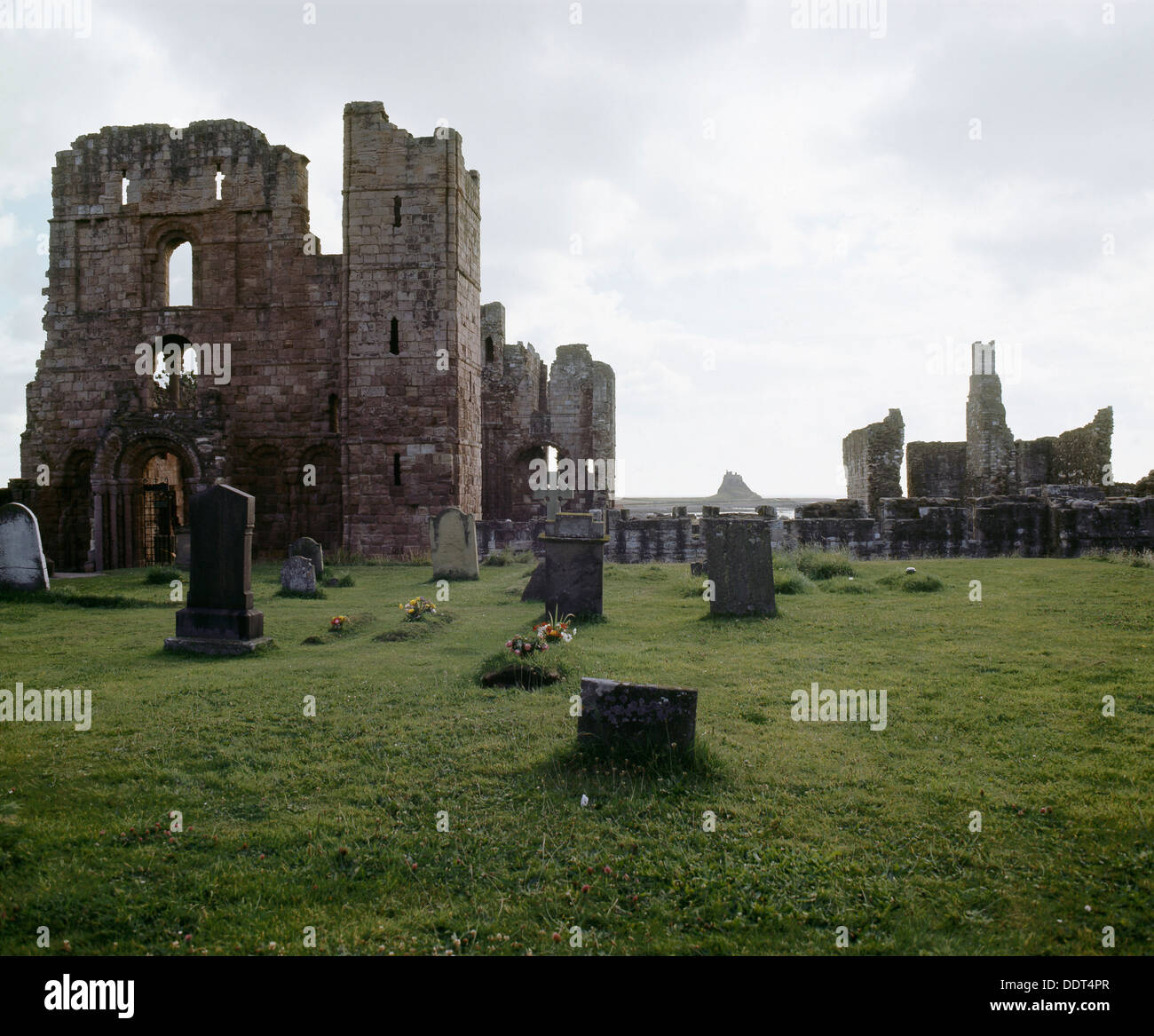 Lindisfarne Priory, Northumberland.  Artist: Werner Forman Stock Photo