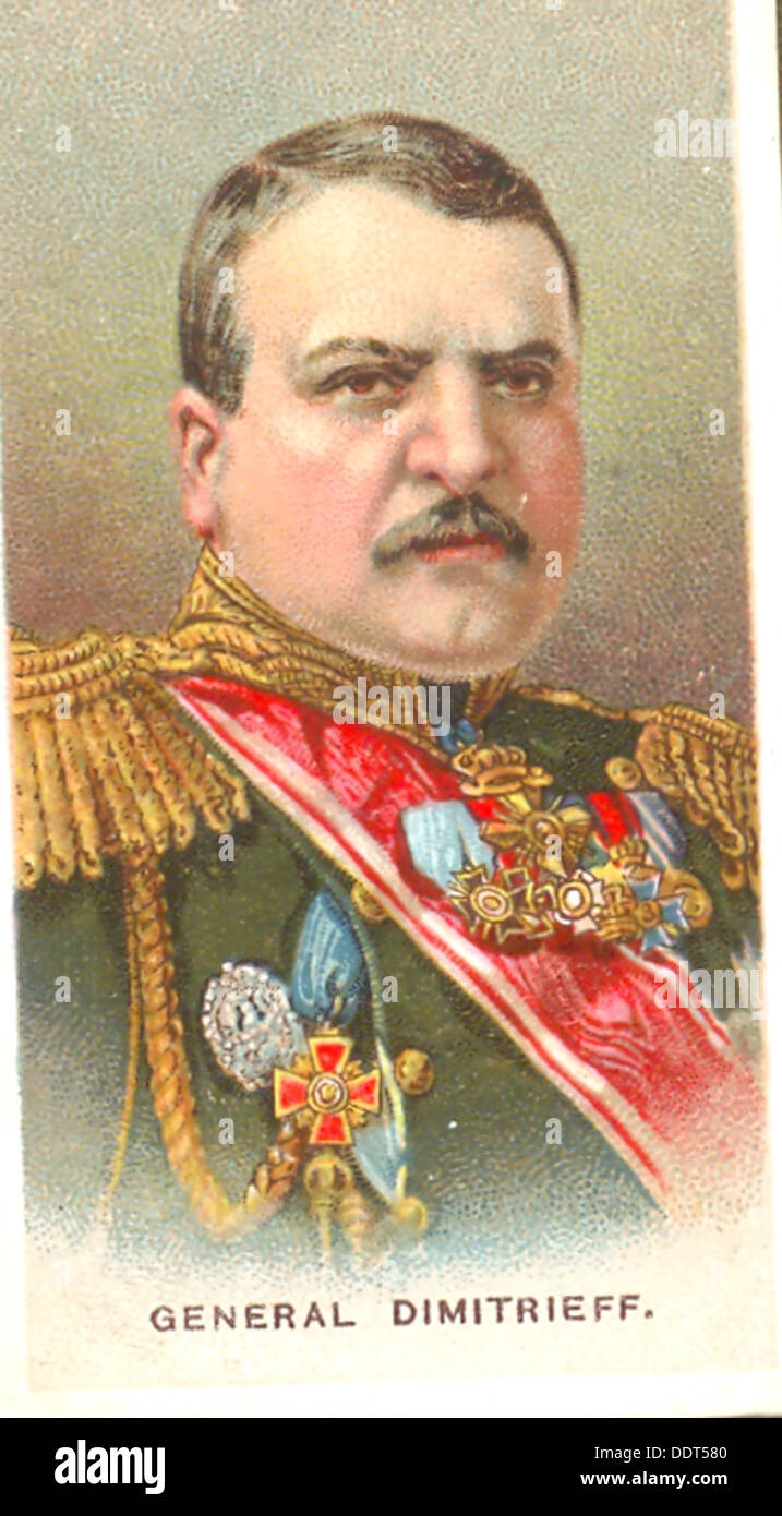 World War One portrait of General Dimitrieff Stock Photo