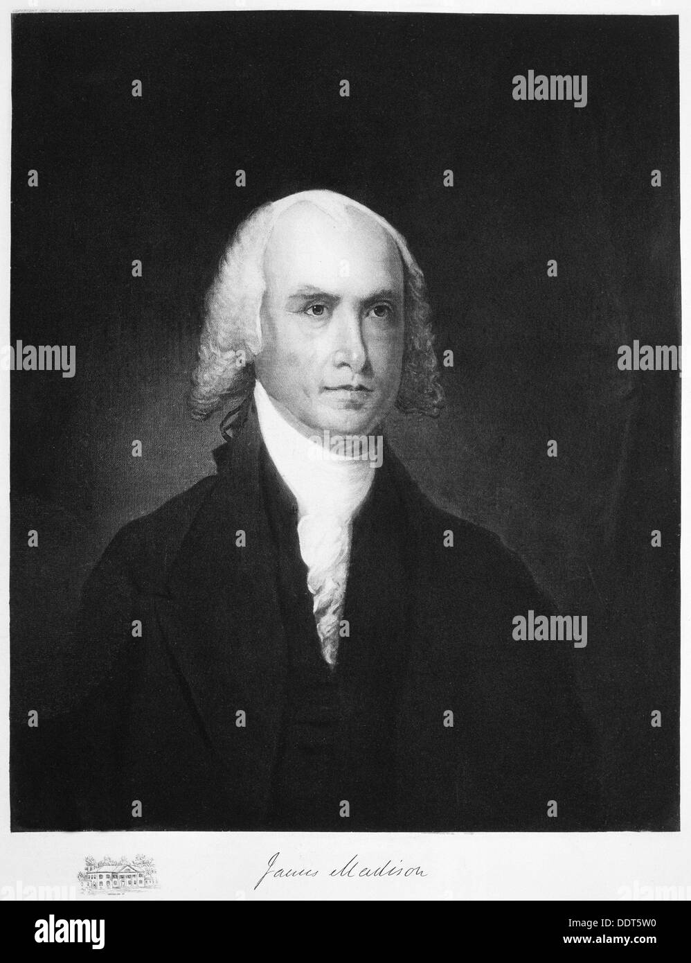 James Madison, 4th President of the the United States of America, (1901). Artist: Unknown Stock Photo
