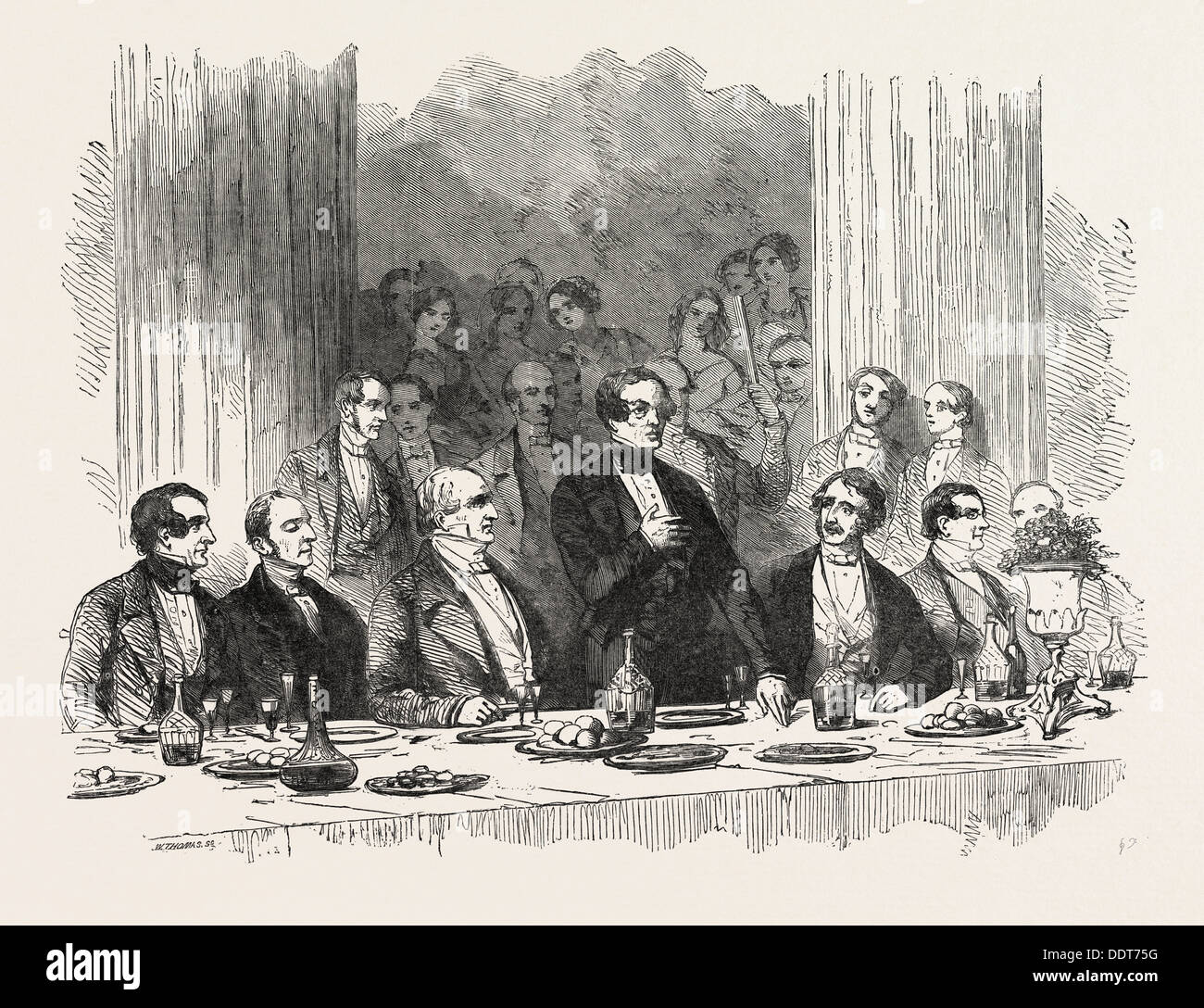 PUBLIC DINNER TO MR. MACREADY, IN THE HALL OF COMMERCE, UK, 1851 ...