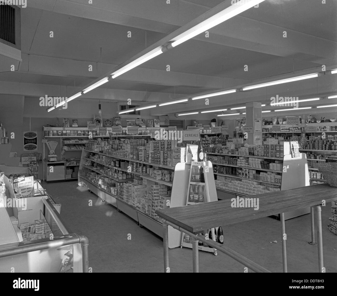 Barnsley Coop, Kendray branch interior, Barnsley, South Yorkshire, 1961. Artist Michael
