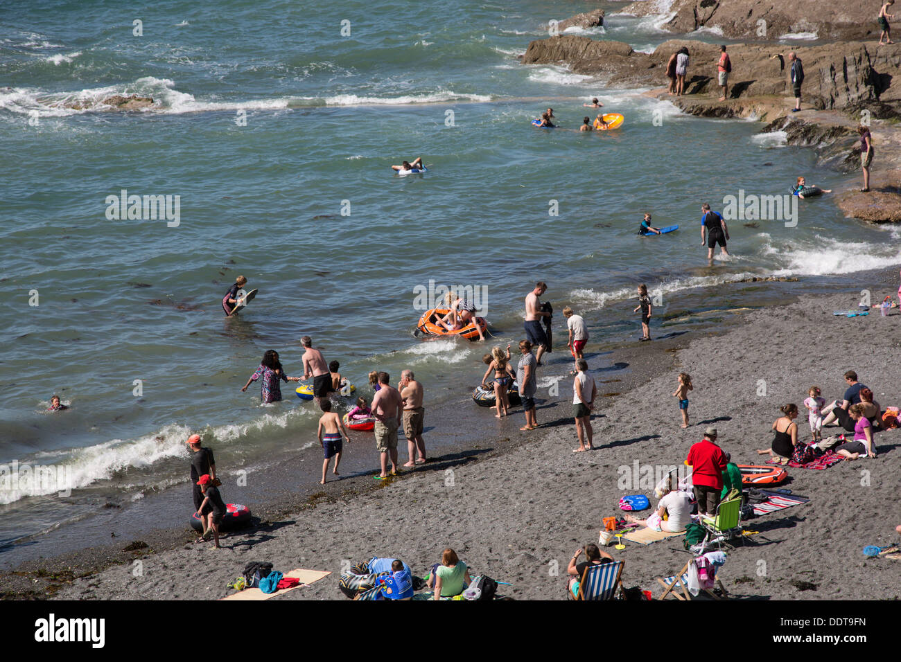 The Tunnels Beaches, Devon Stock Photo Alamy