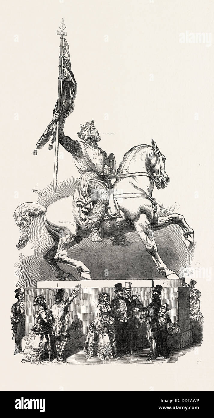 GODFREY DE BOUILLON, 1851 engraving Stock Photo Alamy