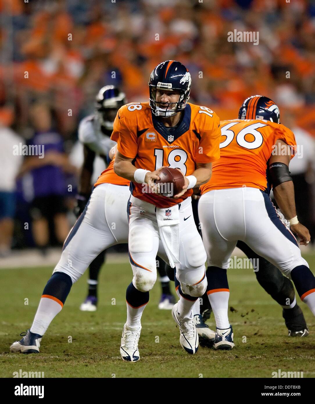 Peyton manning broncos ravens hi-res stock photography and images - Alamy