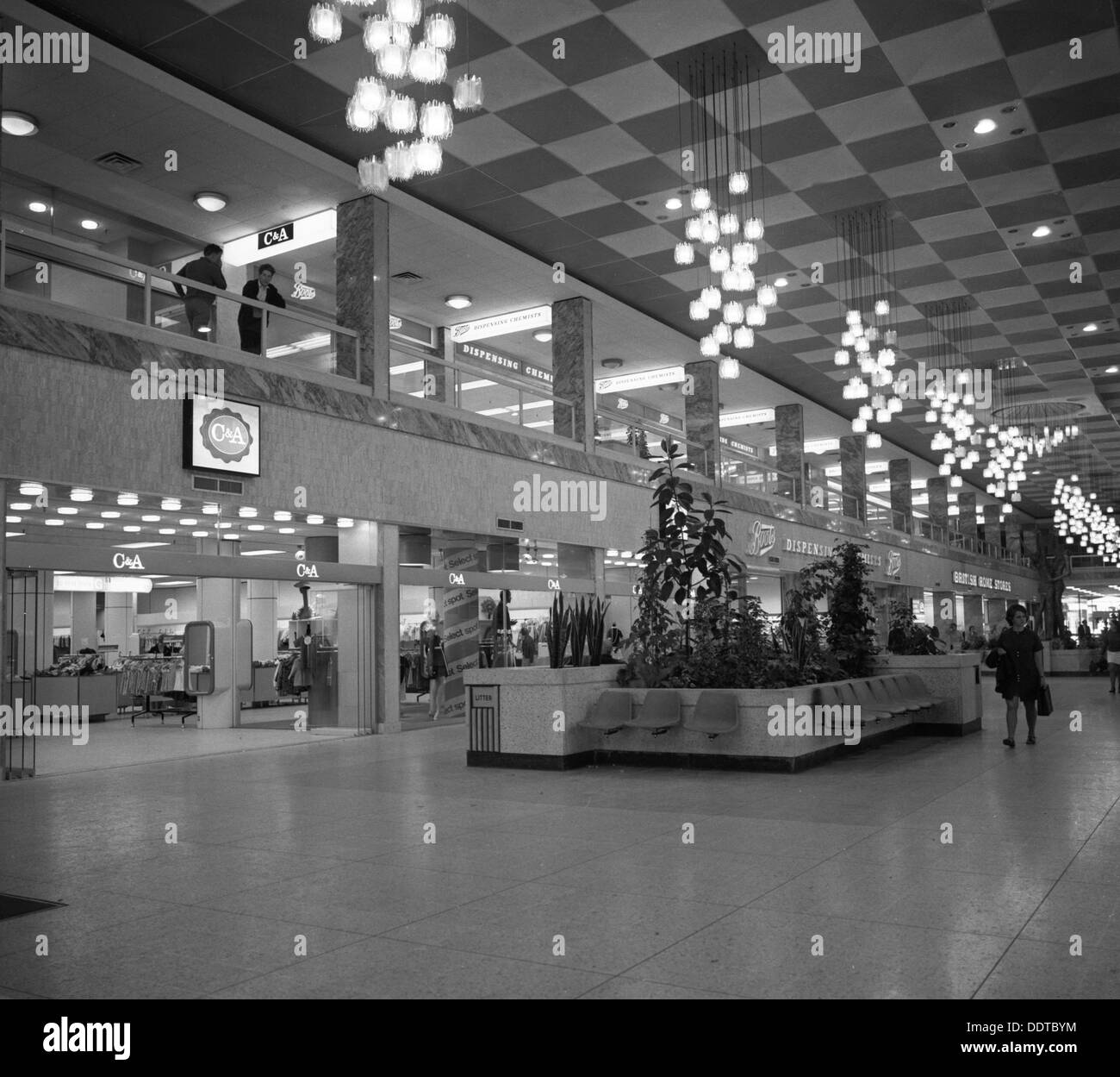 The new Arndale Shopping Centre in Doncaster, 1969. Artist: Michael Walters Stock Photo