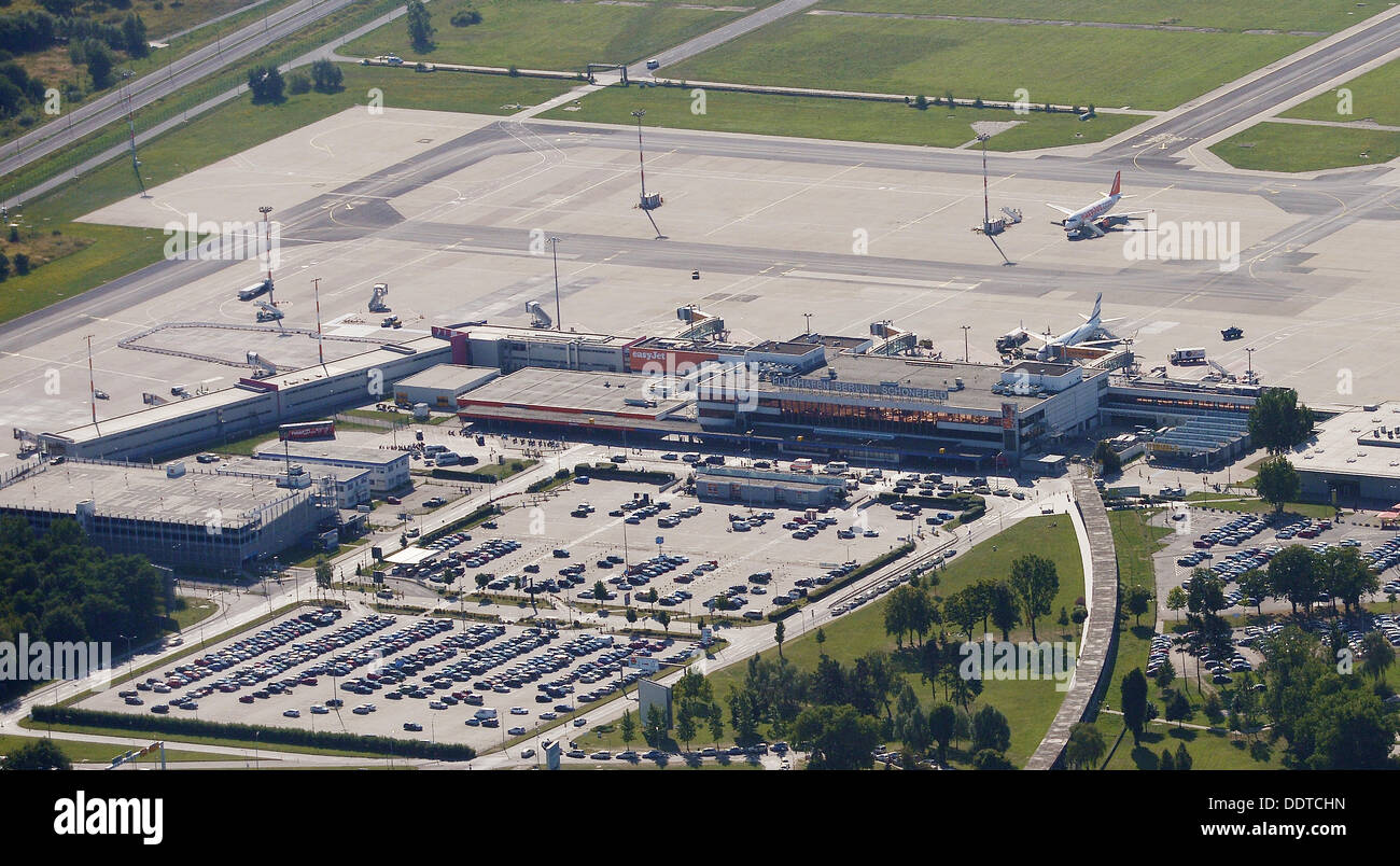 Airport Schoenefeld captured from the air Stock Photo Alamy