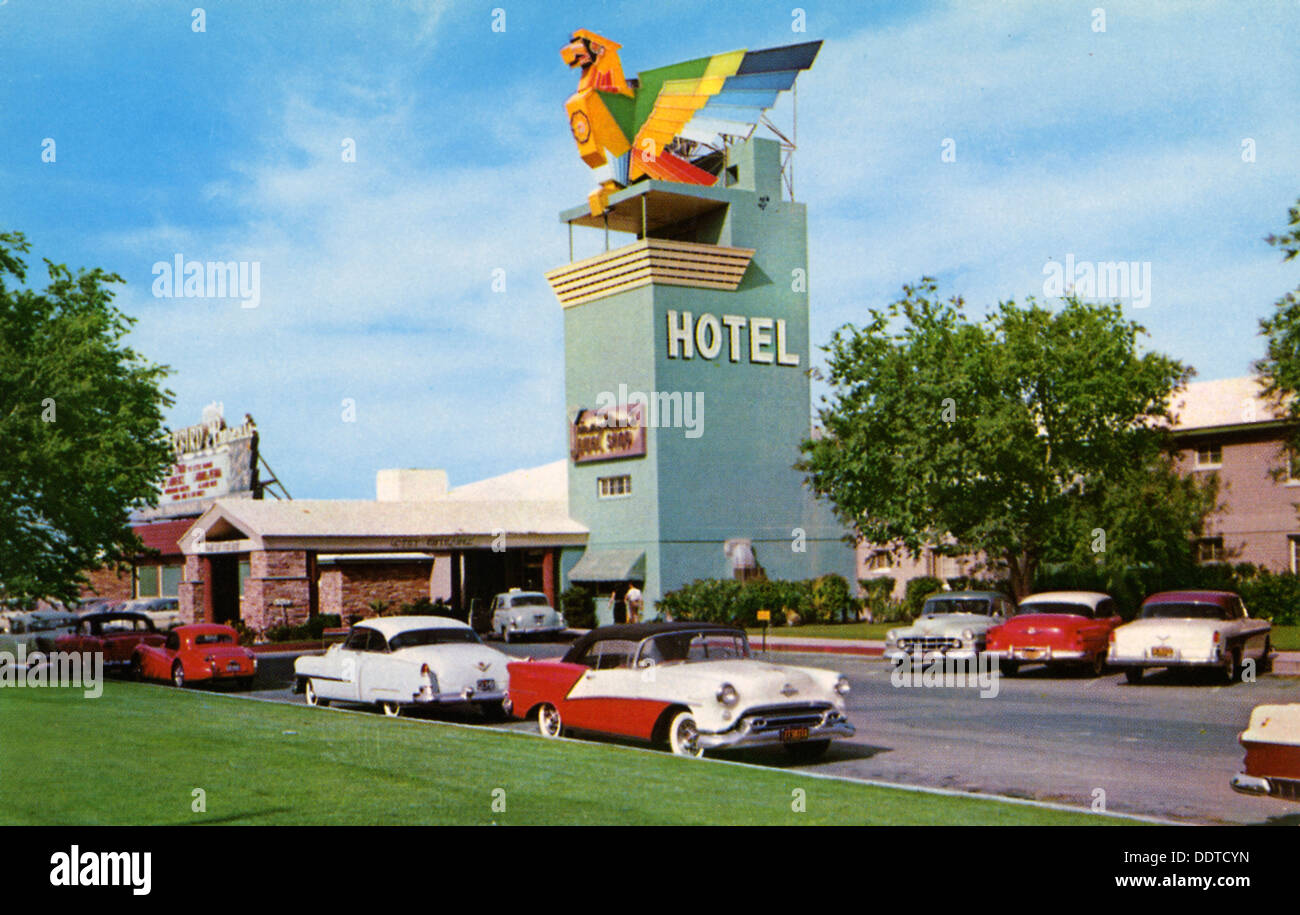 Thunderbird Hotel, Las Vegas, Nevada, USA, 1956. Artist: Unknown Stock  Photo - Alamy