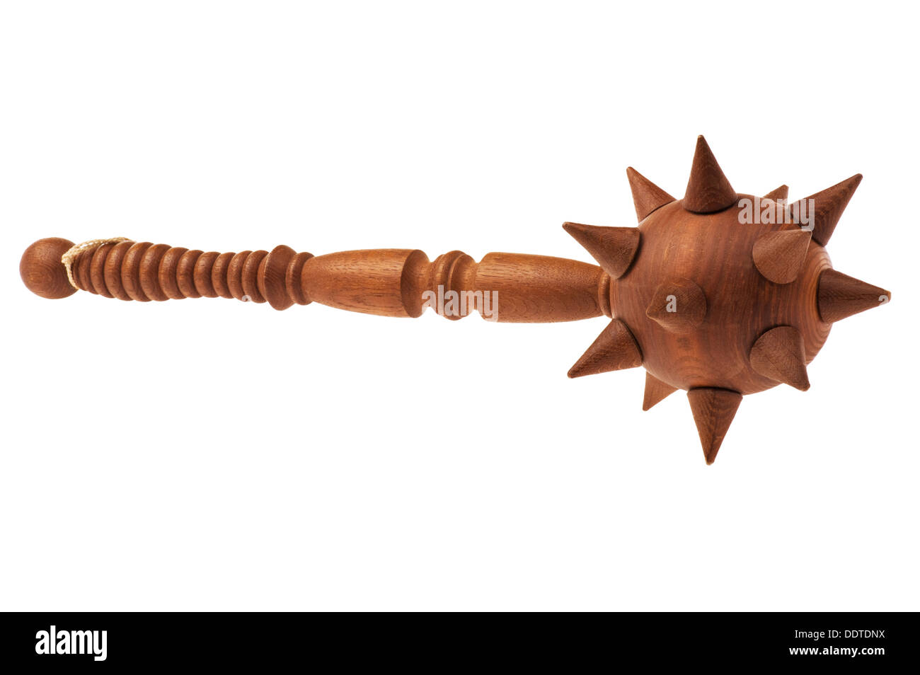 souvenir wood mace isolated on white Stock Photo Alamy