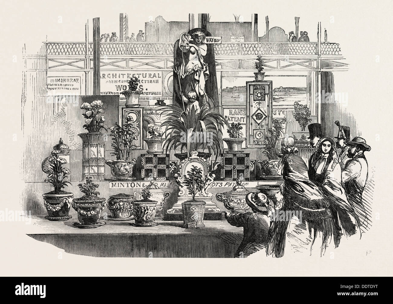 THE GREAT EXHIBITION, CRYSTAL PALACE, HYDE PARK, LONDON, UK POTTERY