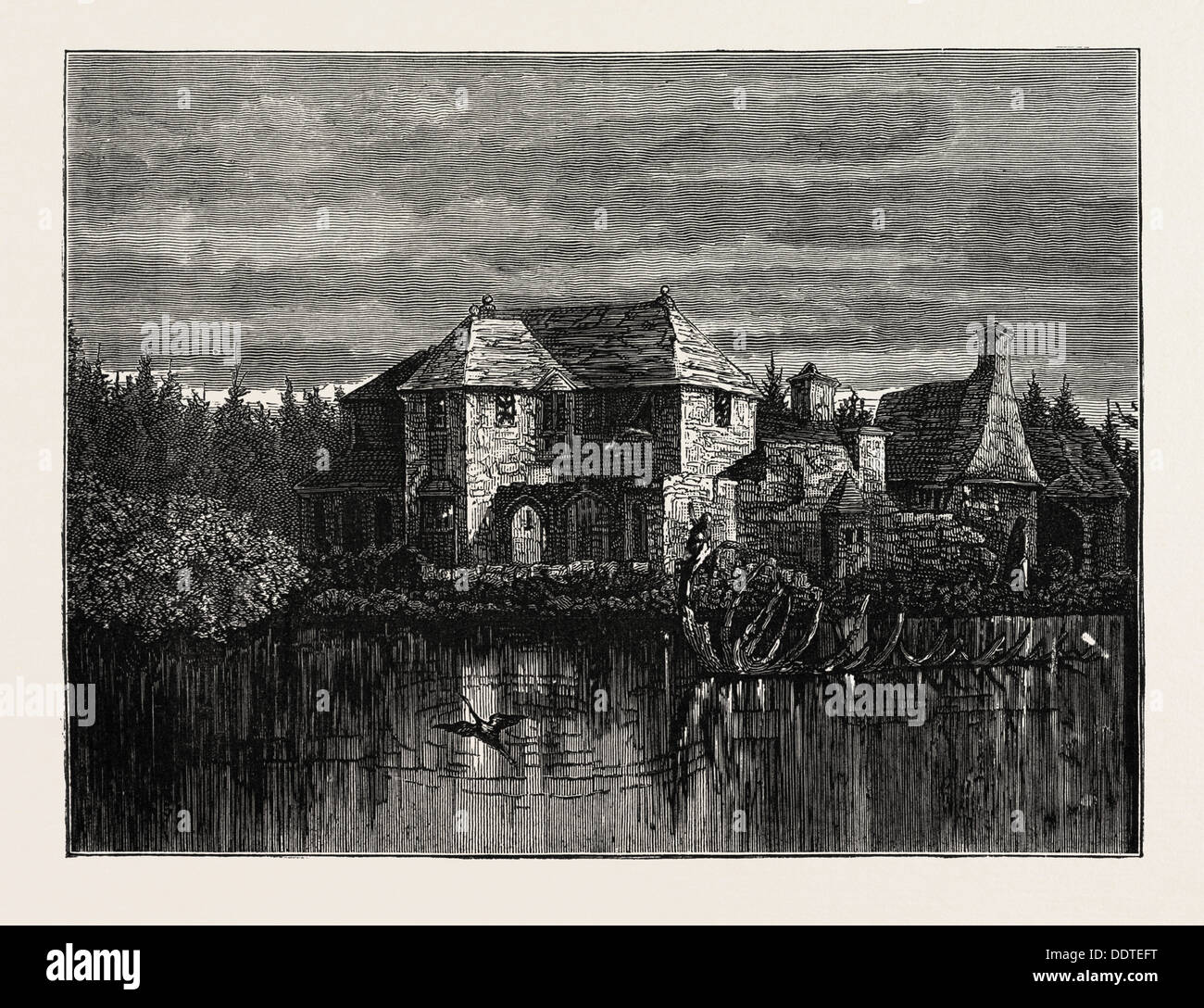 WALSINGHAM HOUSE, BERMUDA, 1873 engraving Stock Photo Alamy