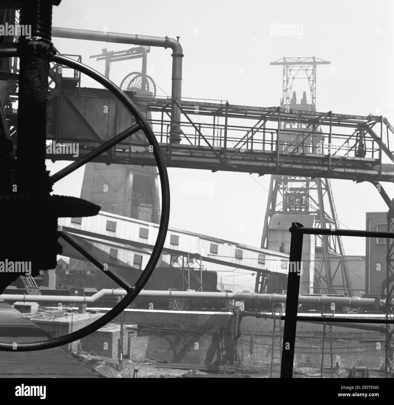 Manvers Main Colliery, Wath upon Dearne, near Rotherham, South Yorkshire, 1963. Artist: Michael Walters Stock Photo