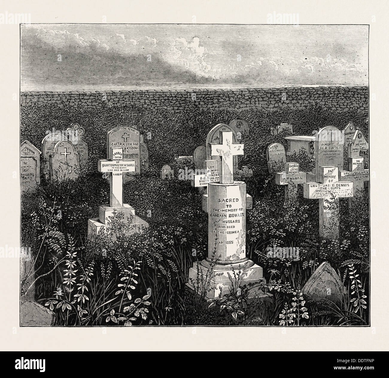 THE DUKE OF EDINBURGH'S VISIT TO THE CRIMEA THE ENGLISH BURIAL GROUND