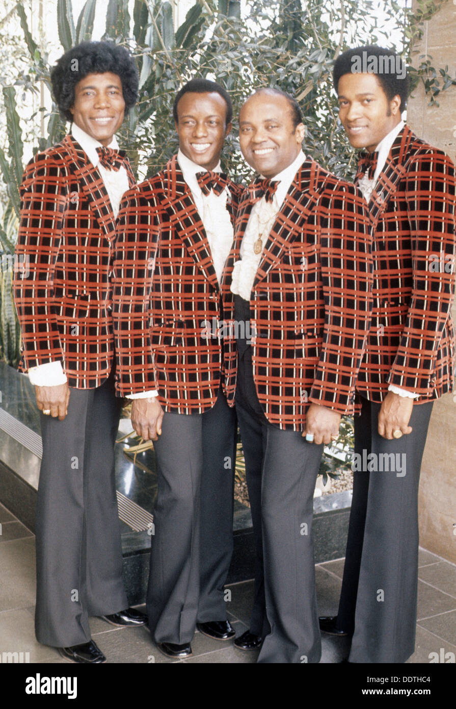 DRIFTERS  US vocal group in 1976 Stock Photo