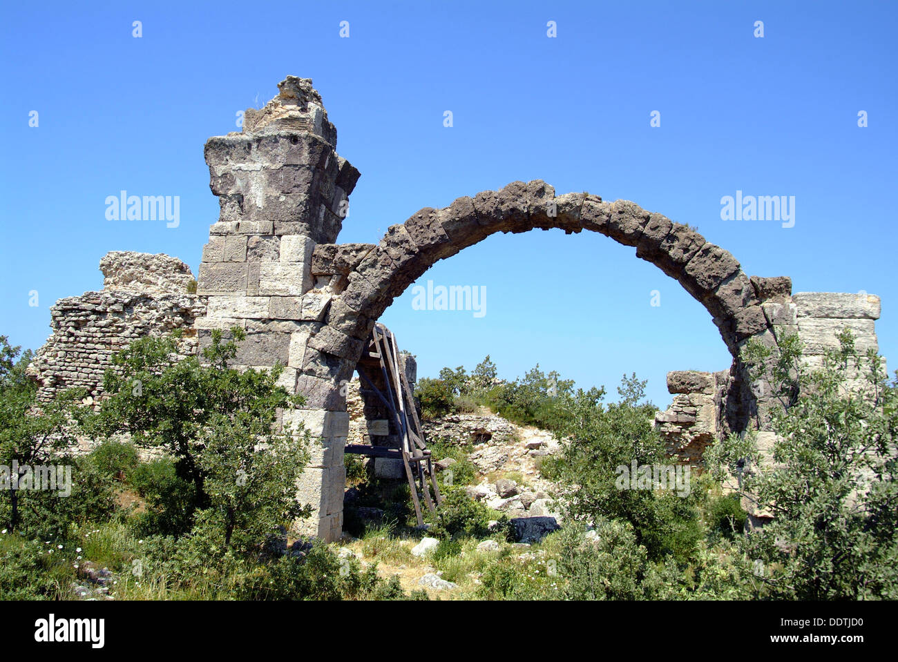 The baths at Alexandria Troas, Turkey. Artist Samuel Magal Stock Photo