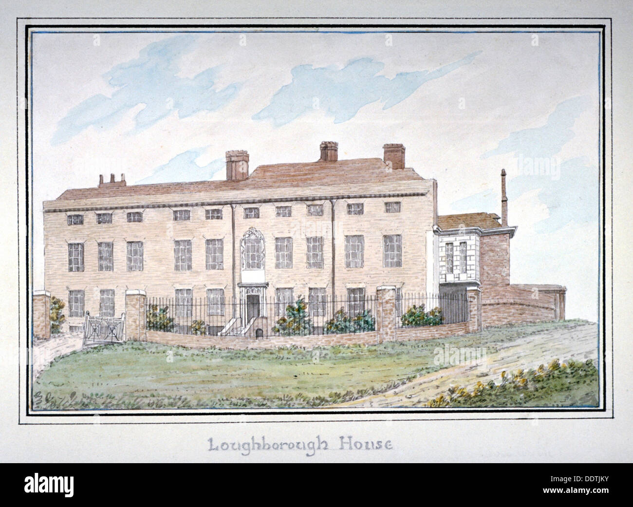 Loughborough House, Stockwell, Lambeth, London, c1800. Artist Anon Stock Photo Alamy