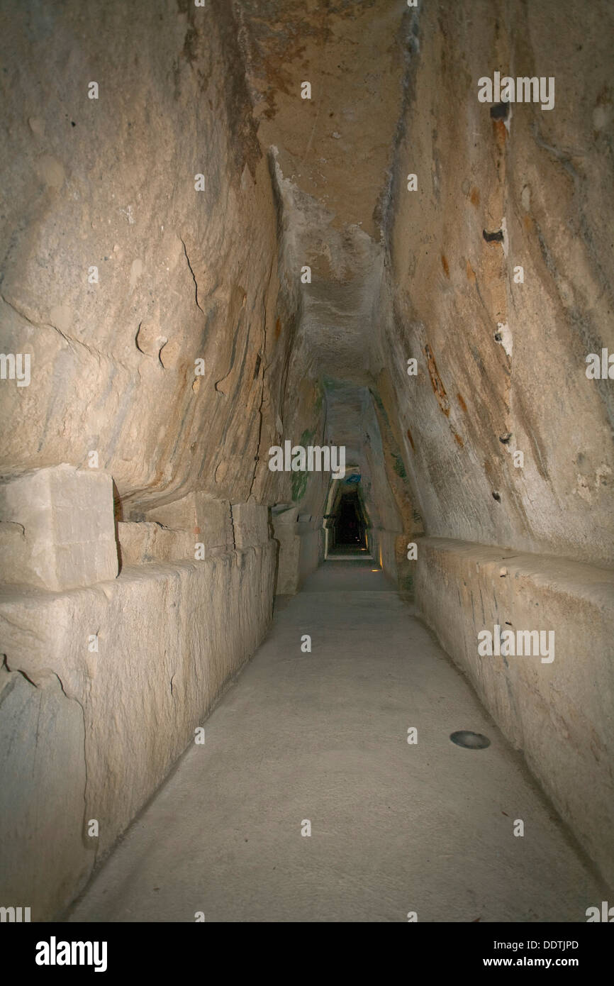 The Cave of the Sibyl, Cumae, Italy. Artist: Samuel Magal Stock Photo