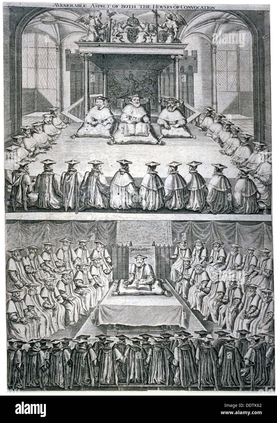 Houses of Convocation, London, c1623. Artist: Anon Stock Photo