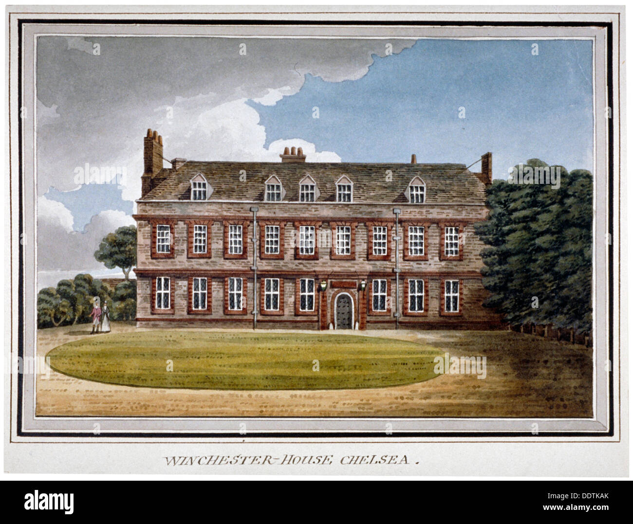 Winchester House, Chelsea, London, c1800. Artist: Anon Stock Photo
