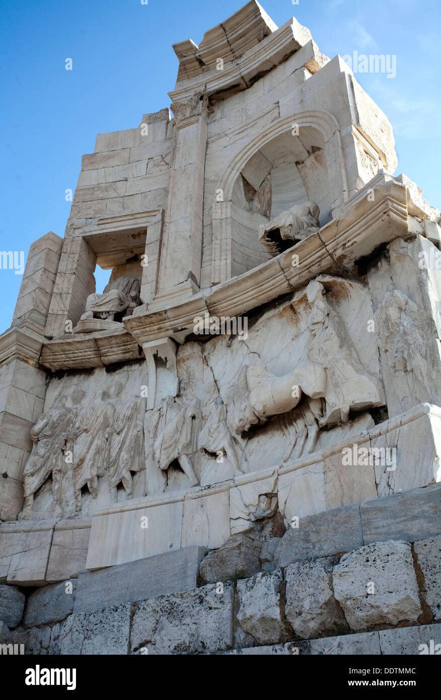 The Monument of Philopappos, Athens, Greece. Artist: Samuel Magal Stock Photo