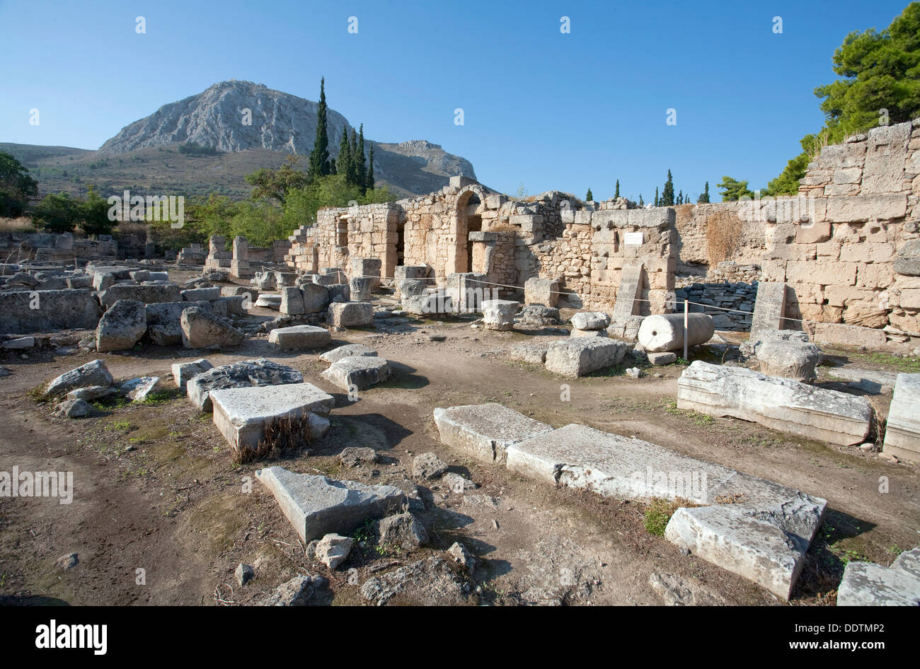 Shops in western Corinth, Greece. Artist Samuel Magal Stock Photo Alamy