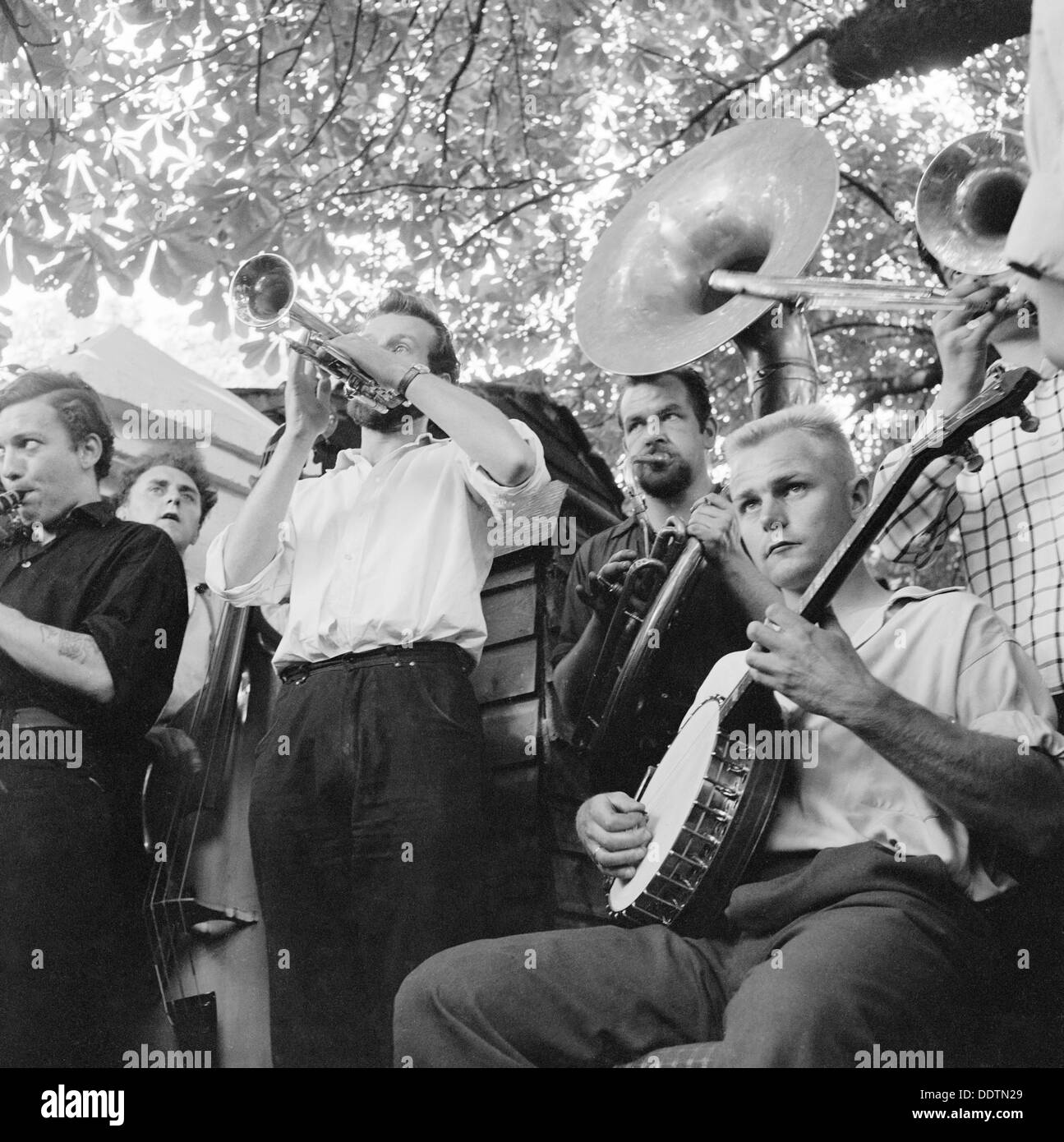 Musicians, Hampstead, London, 1957-1962. Artist: John Gay Stock Photo