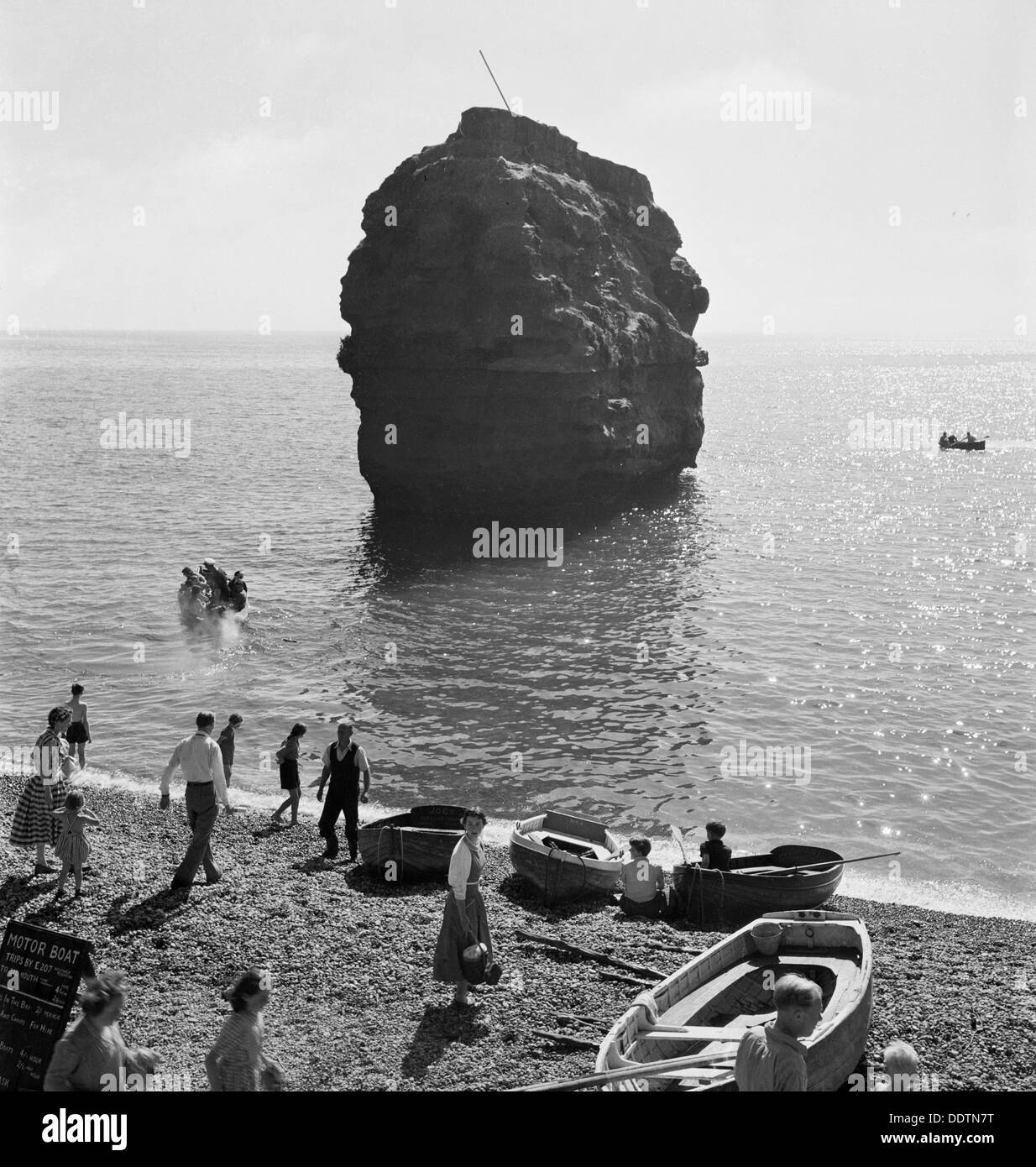 Ladram Rock, Ladram Bay, Otterton, Devon, 1955-1965. Artist: John Gay Stock Photo