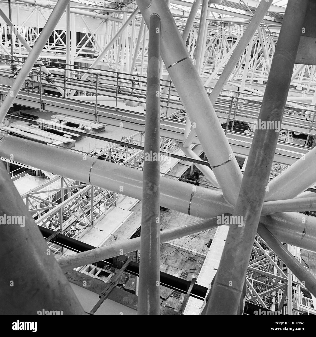 Hangar at Heathrow Airport, Greater London, 1970. Artist: John Gay Stock Photo