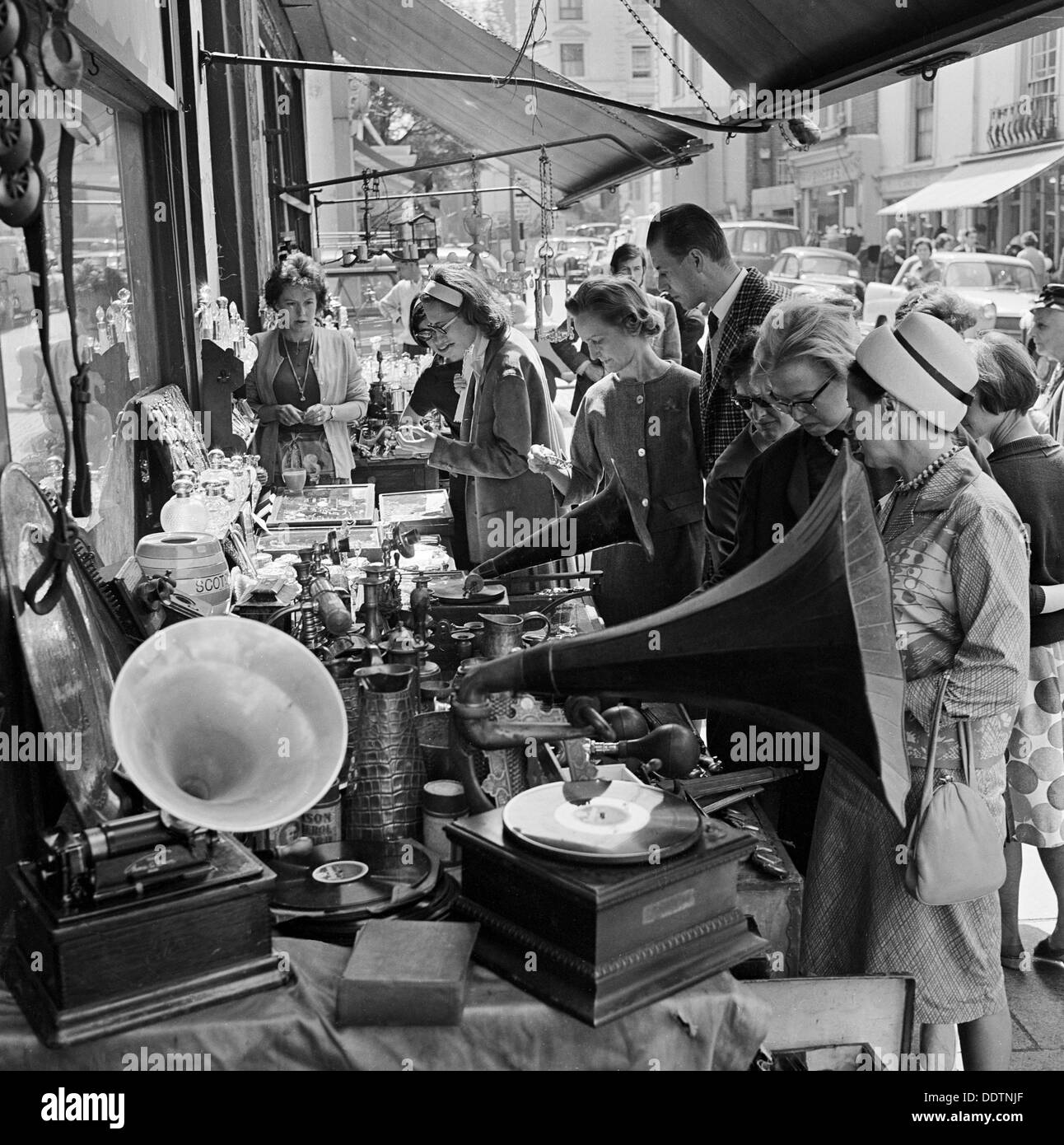 Street market, Portobello Road, London, 1962-1964. Artist: John Gay Stock Photo