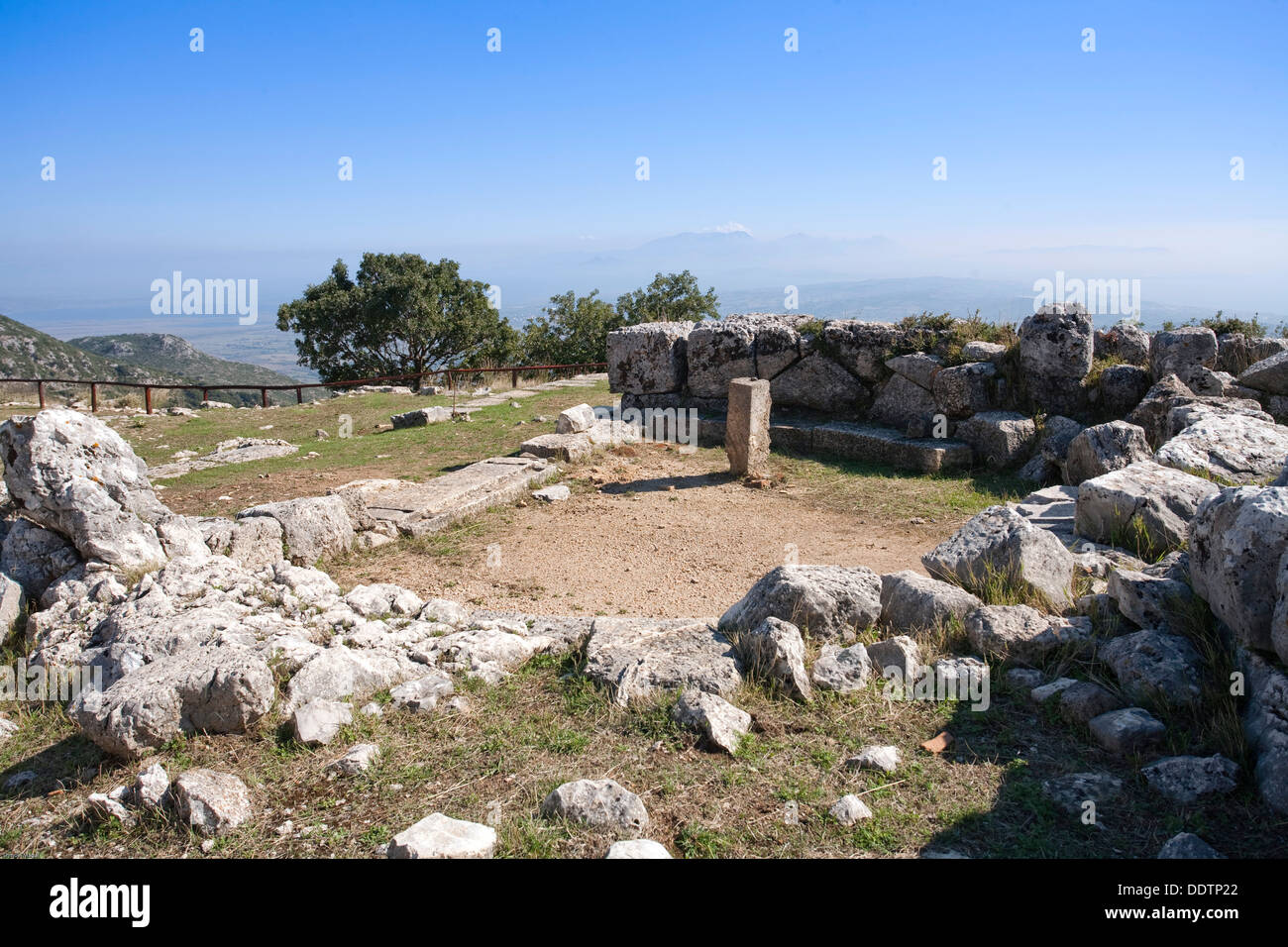 The Prytaneion at Kassope, Greece. Artist: Samuel Magal Stock Photo