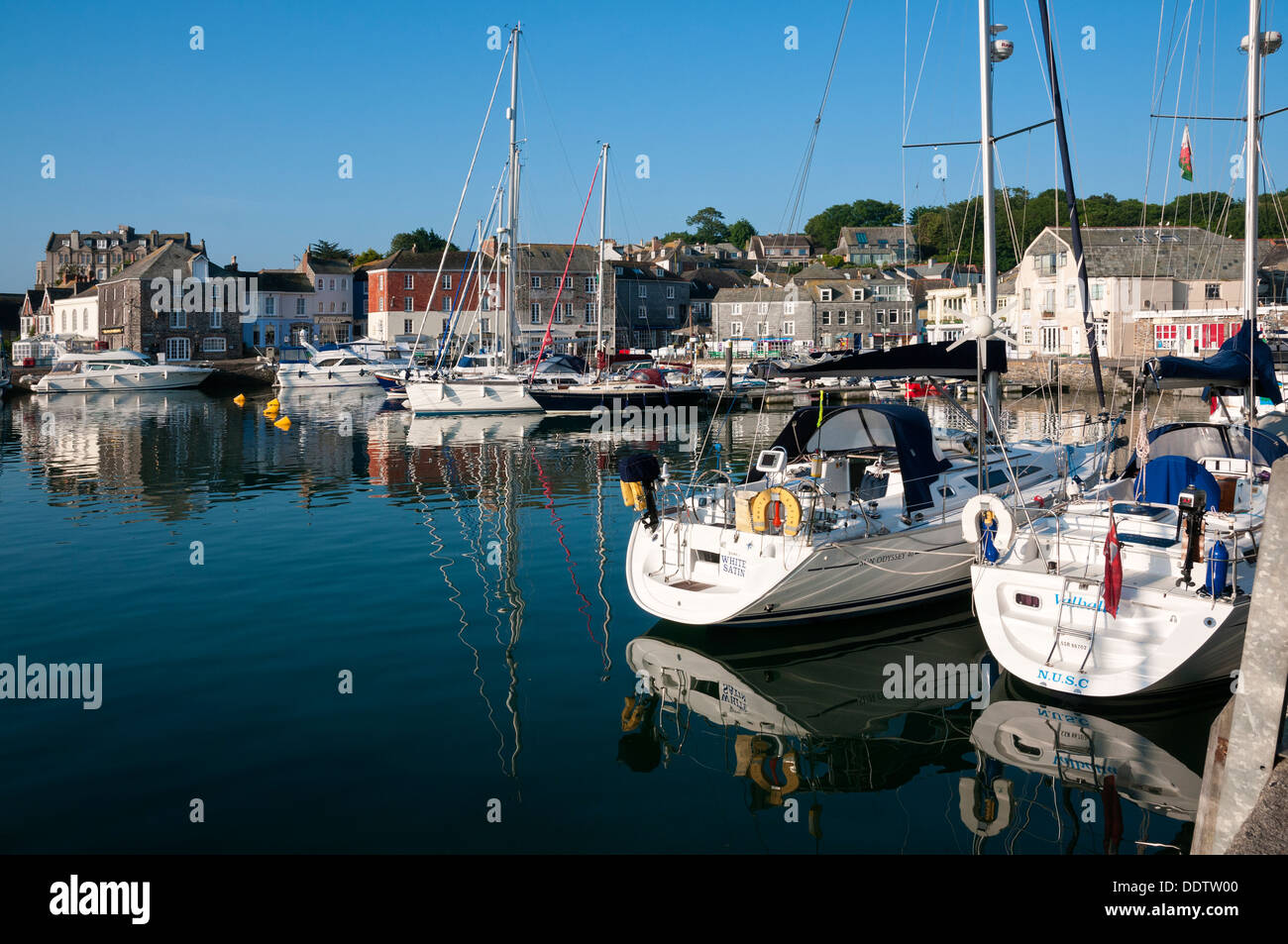 Great Britain, England, Cornwall, Padstow, harbour, marina Stock Photo
