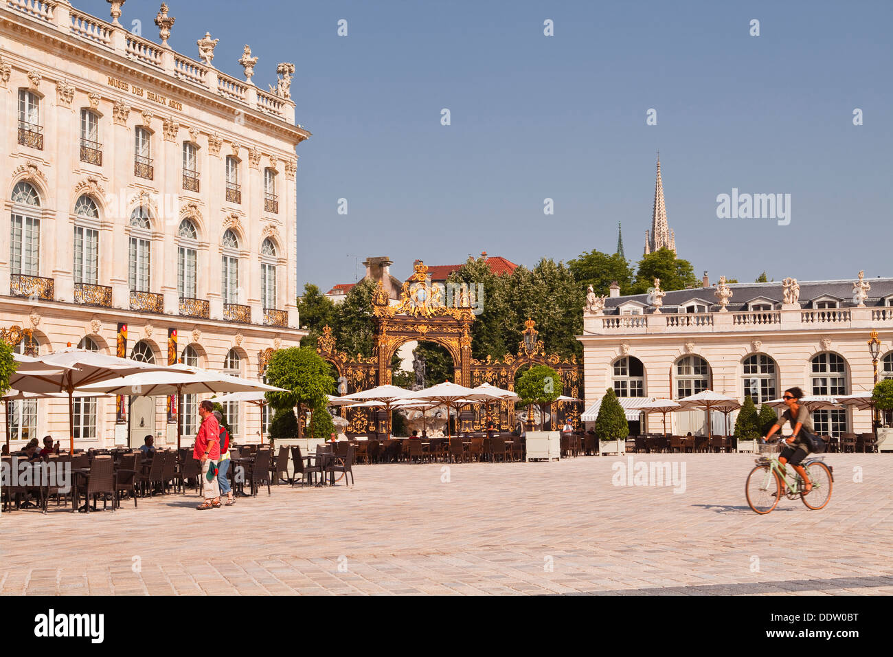 Place Stanislas in the heart of the french city of Nancy. It was designated a UNESCO World Heritage Site in 1983. Stock Photo
