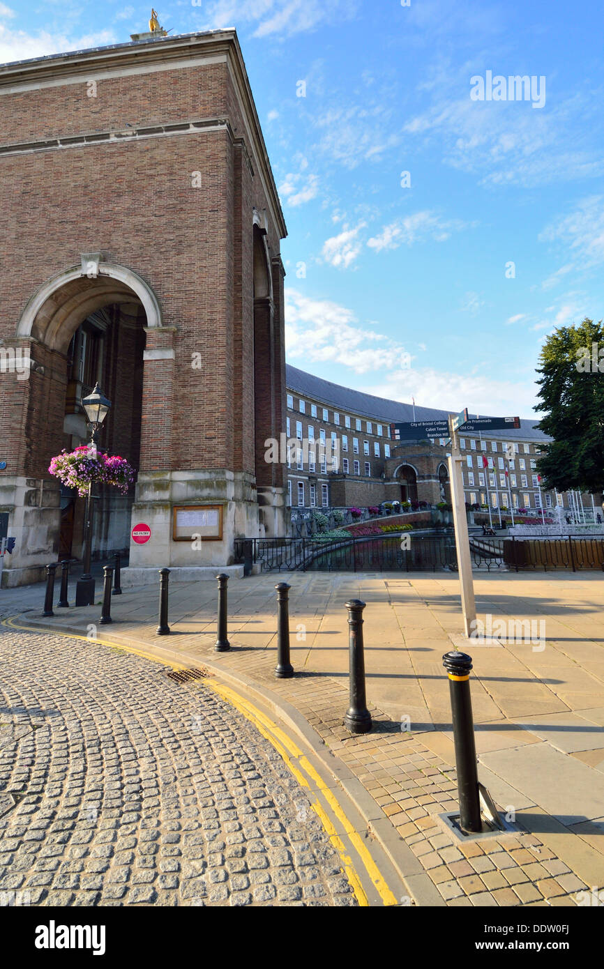 Bristol Council Houses and College Green Stock Photo Alamy