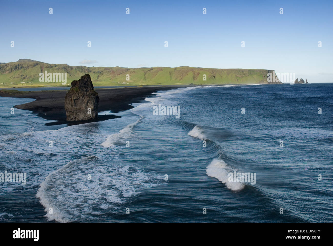 Black Beach, Southern coast near Vik, Iceland, Europe Stock Photo