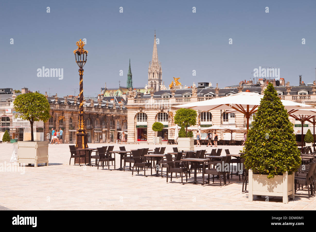 Place Stanislas in the heart of the french city of Nancy. It was designated a UNESCO World Heritage Site in 1983. Stock Photo