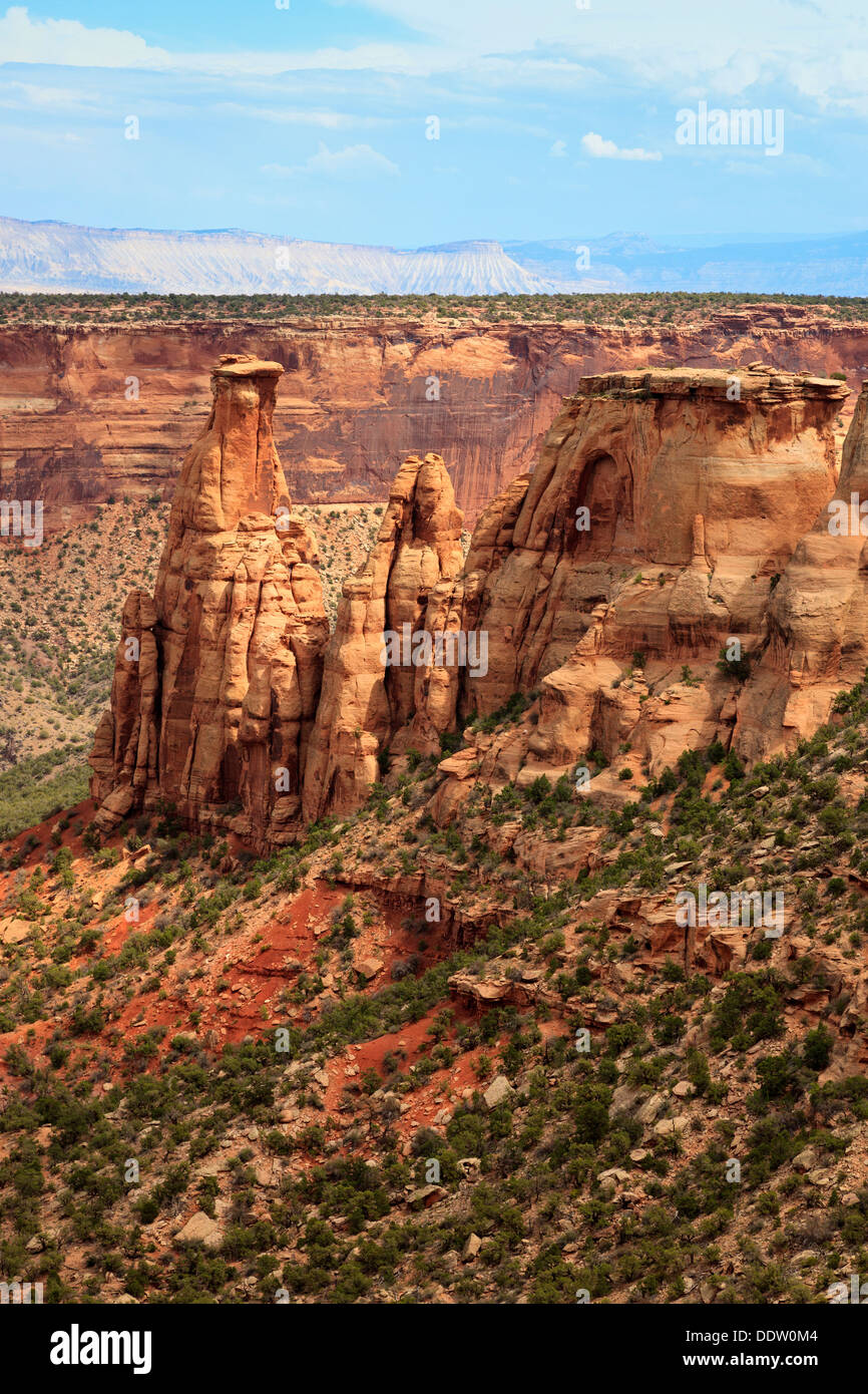 View of Monument Canyon at Colorado National Monument, Colorado, USA Stock Photo