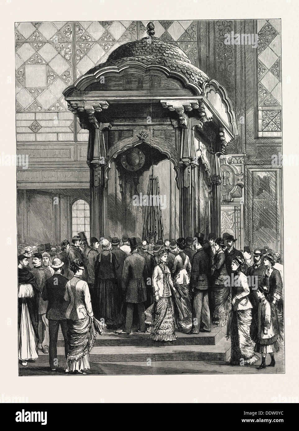 THE PARIS EXHIBITION — THE PRINCE OF WALES'S INDIAN PRESENTS: AN AFTERNOON SKETCH, FRANCE Stock Photo